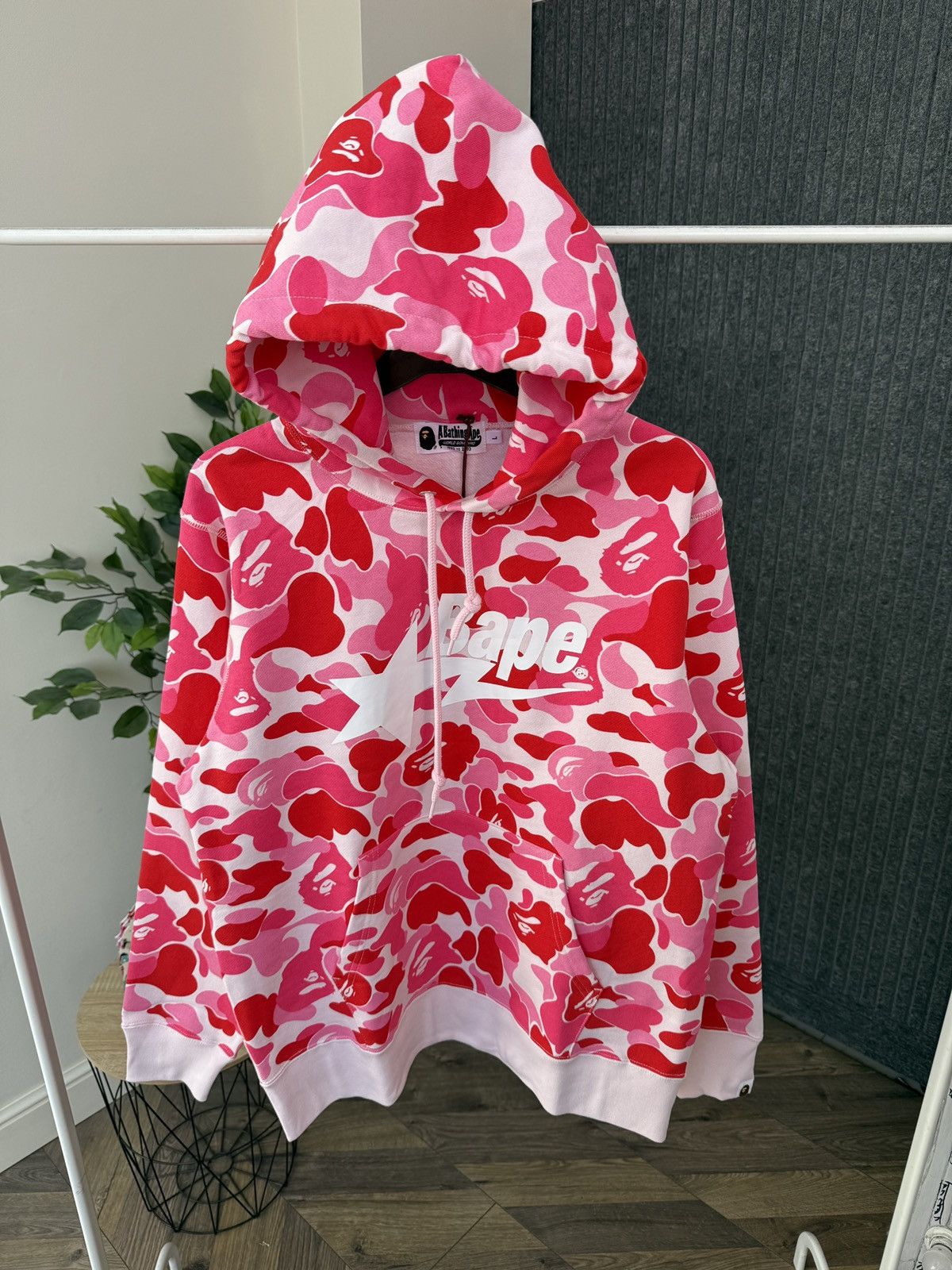 Bape A BATHNIG APE Men's ABC CAMO BAPE STA PULLOVER HOODIE Pink Size US L / EU 52-54 / 3 - 2 Thumbnail