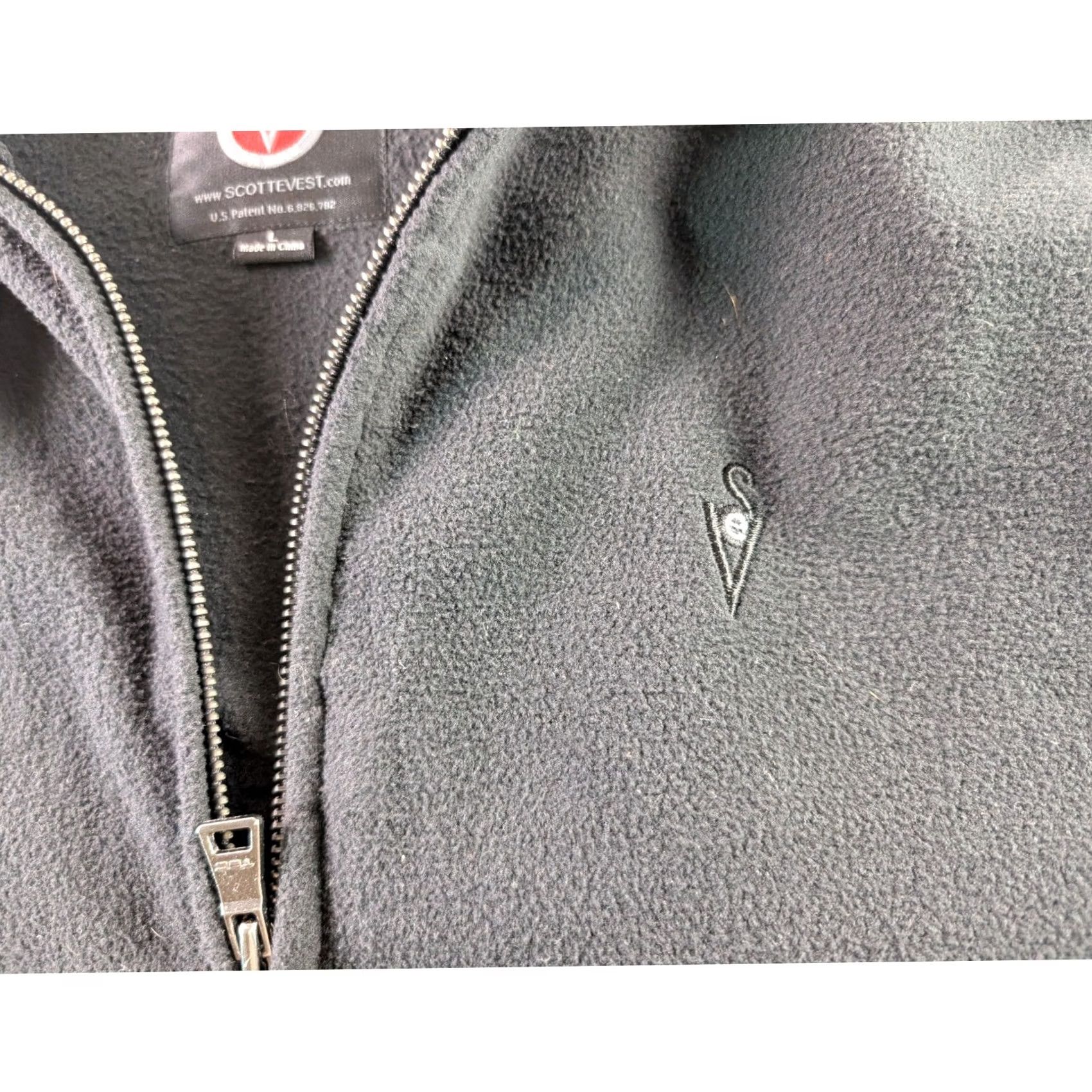 Vintage SCOTTEVEST Hoodie Black Full Zip Fleece Multi Pocket Tech Travel Jacket Men's L Size US L / EU 52-54 / 3 - 3 Thumbnail