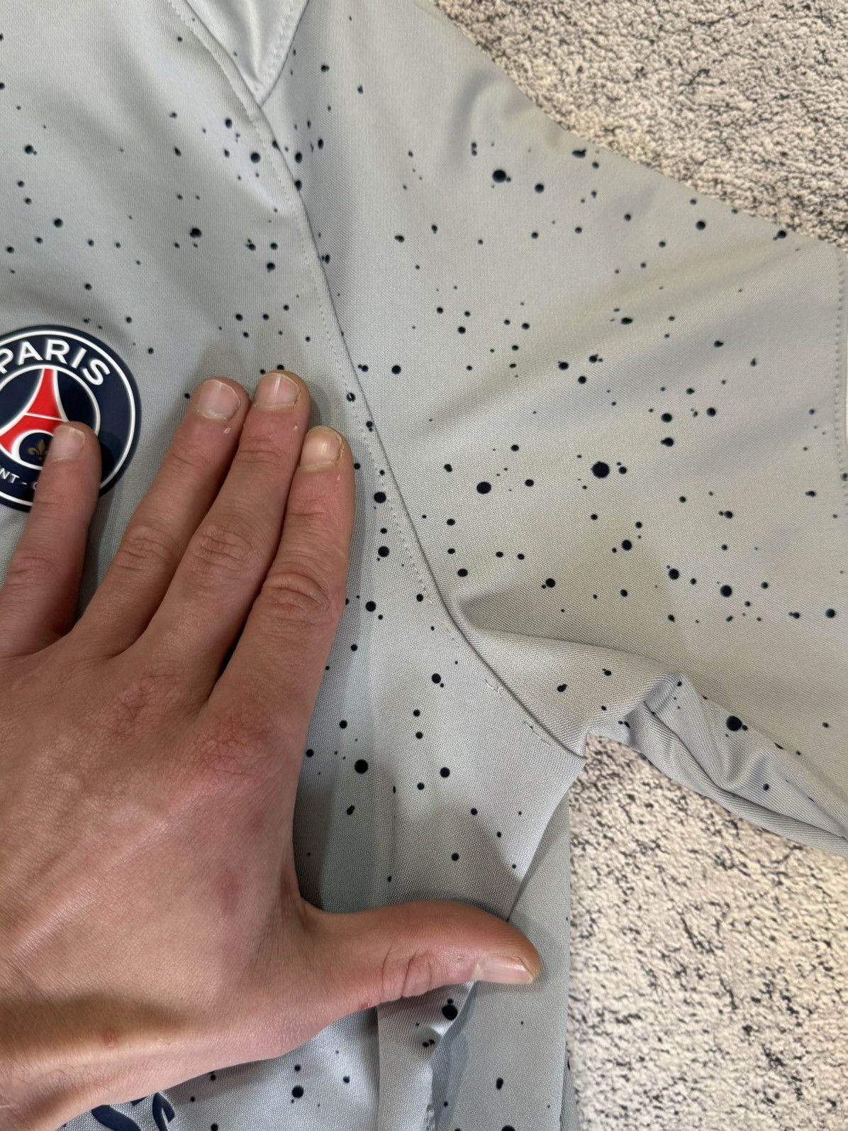 Nike Nike Jordan PSG Strike Drill Top Wolf Grey Dri-FIT M Soccer Size US M / EU 48-50 / 2 - 17 Thumbnail
