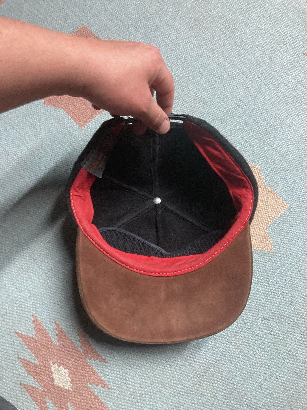 Vintage SnapBack hat wool adventure bound sports club leather suede Size ONE SIZE - 6 Thumbnail