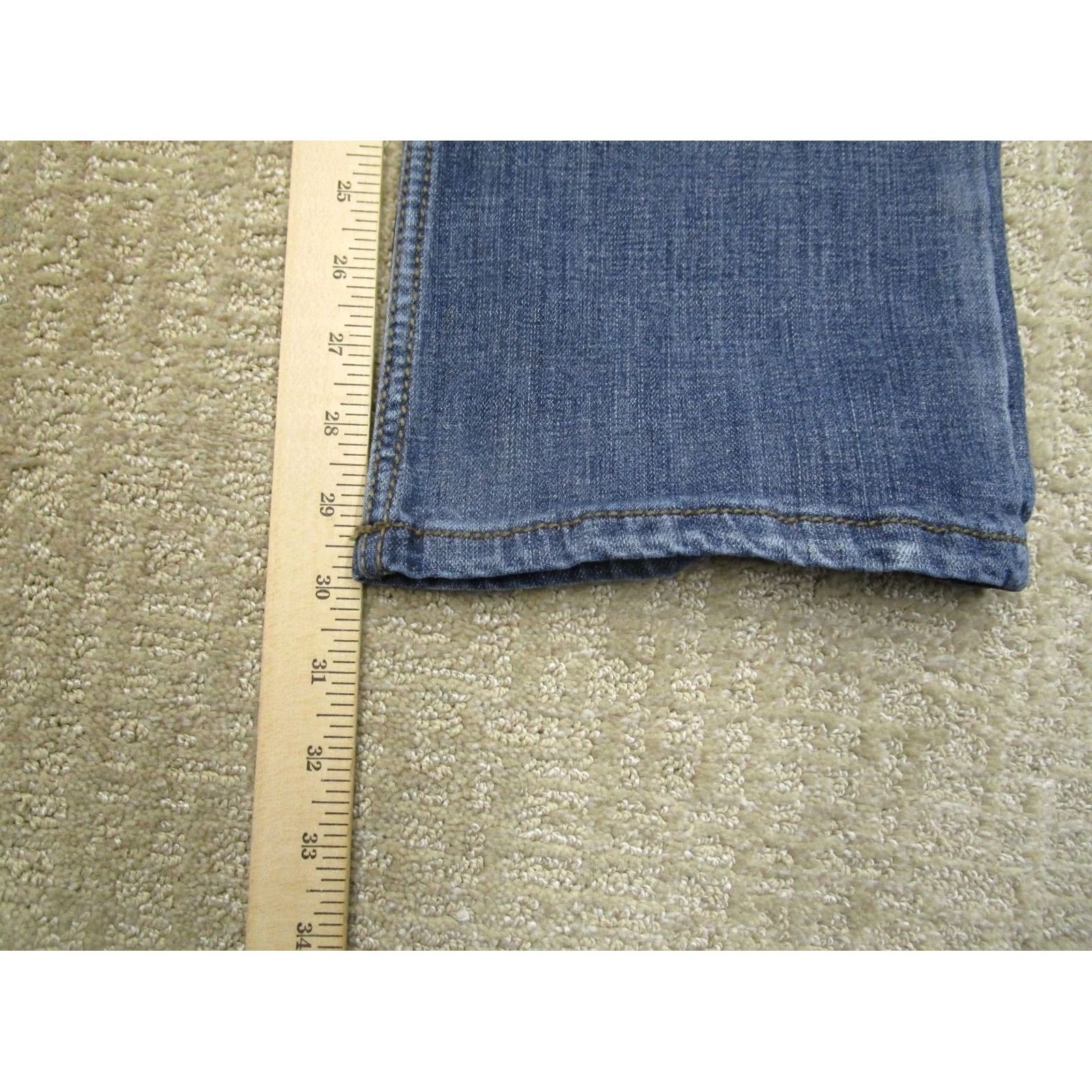 Wrangler Wrangler Jeans Women 6 Blue Low Rise Bootcut Western Denim Pants Curvy Stretch Size 28" / US 6 / IT 42 - 7 Thumbnail