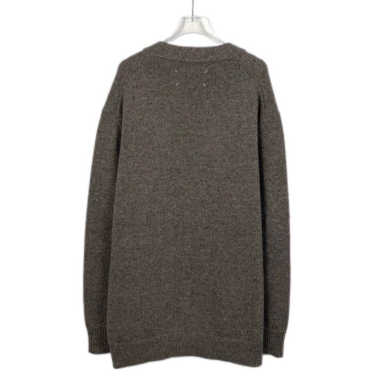 Maison Margiela Maison Margiela Brown V-neck sheep wool single-breasted lon Size US S / EU 44-46 / 1 - 2 Thumbnail