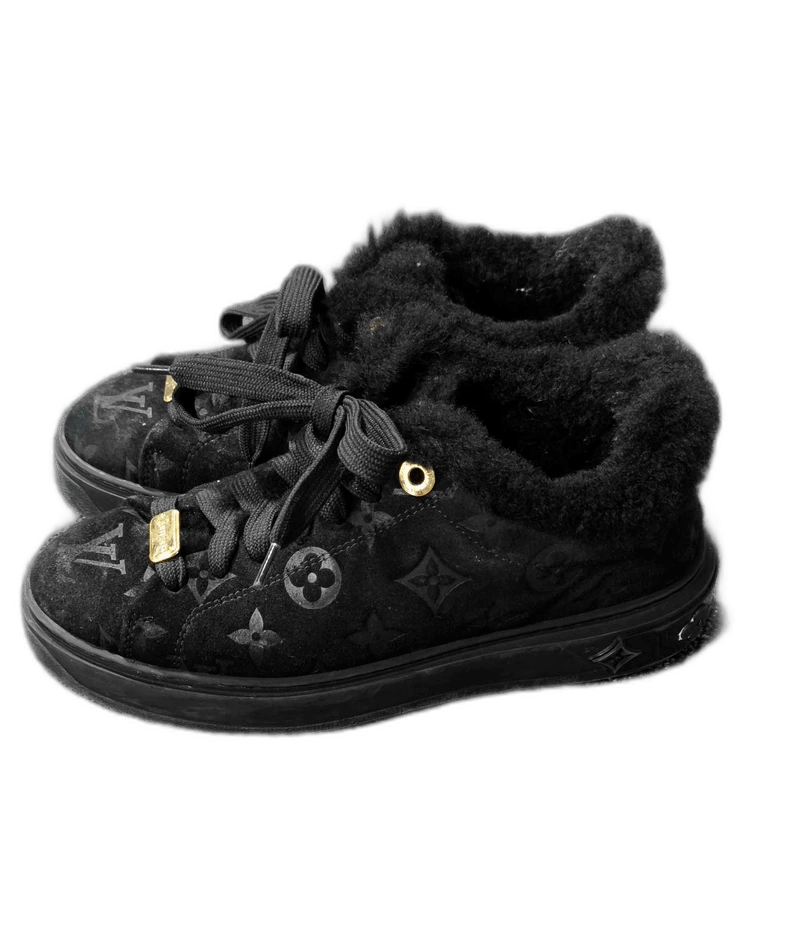 Black Louis Vuitton Teddy Slip -2505