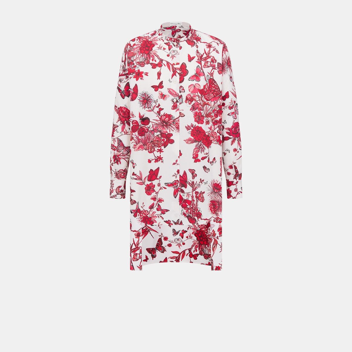 Dior o1bcso1str0225 Long Blouse in White/Red Size M / US 6-8 / IT 42-44 - 1 Thumbnail