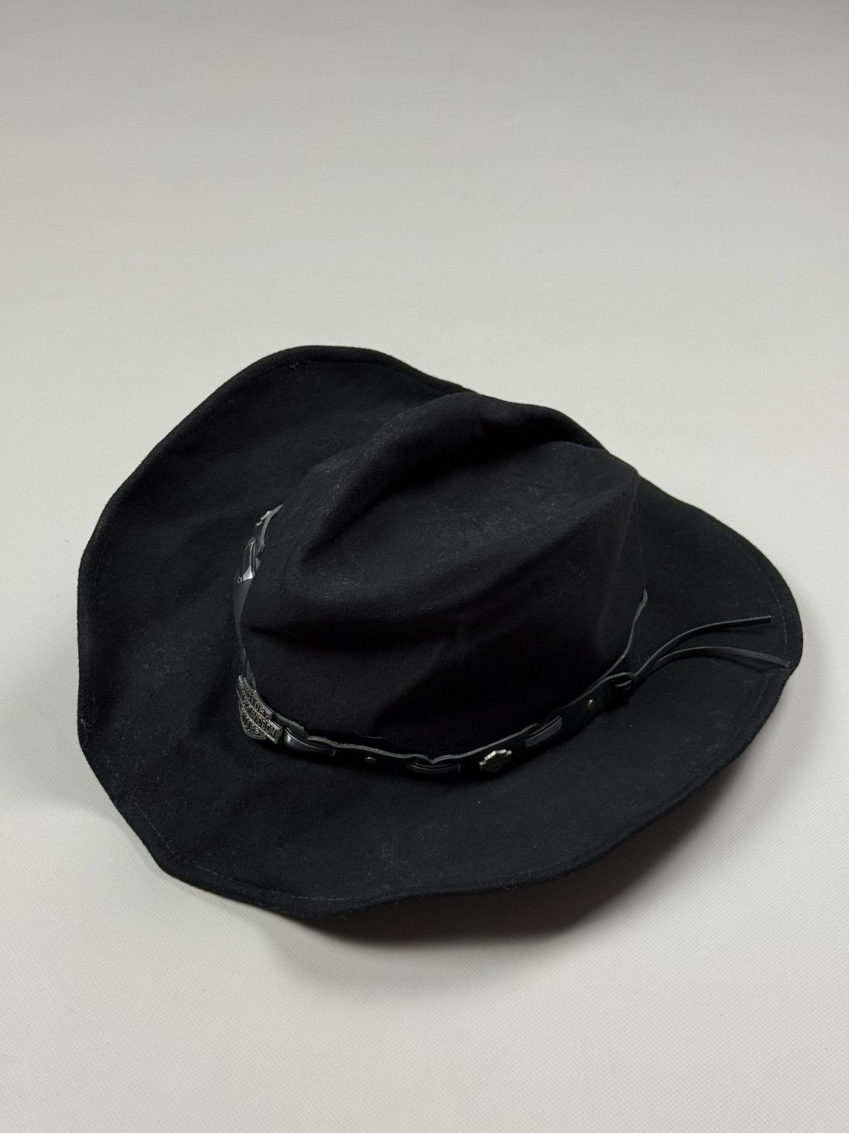 Harley Davidson Harley Davidson Western Wool Cowboy Hat Cap Size XL Size ONE SIZE - 4 Thumbnail