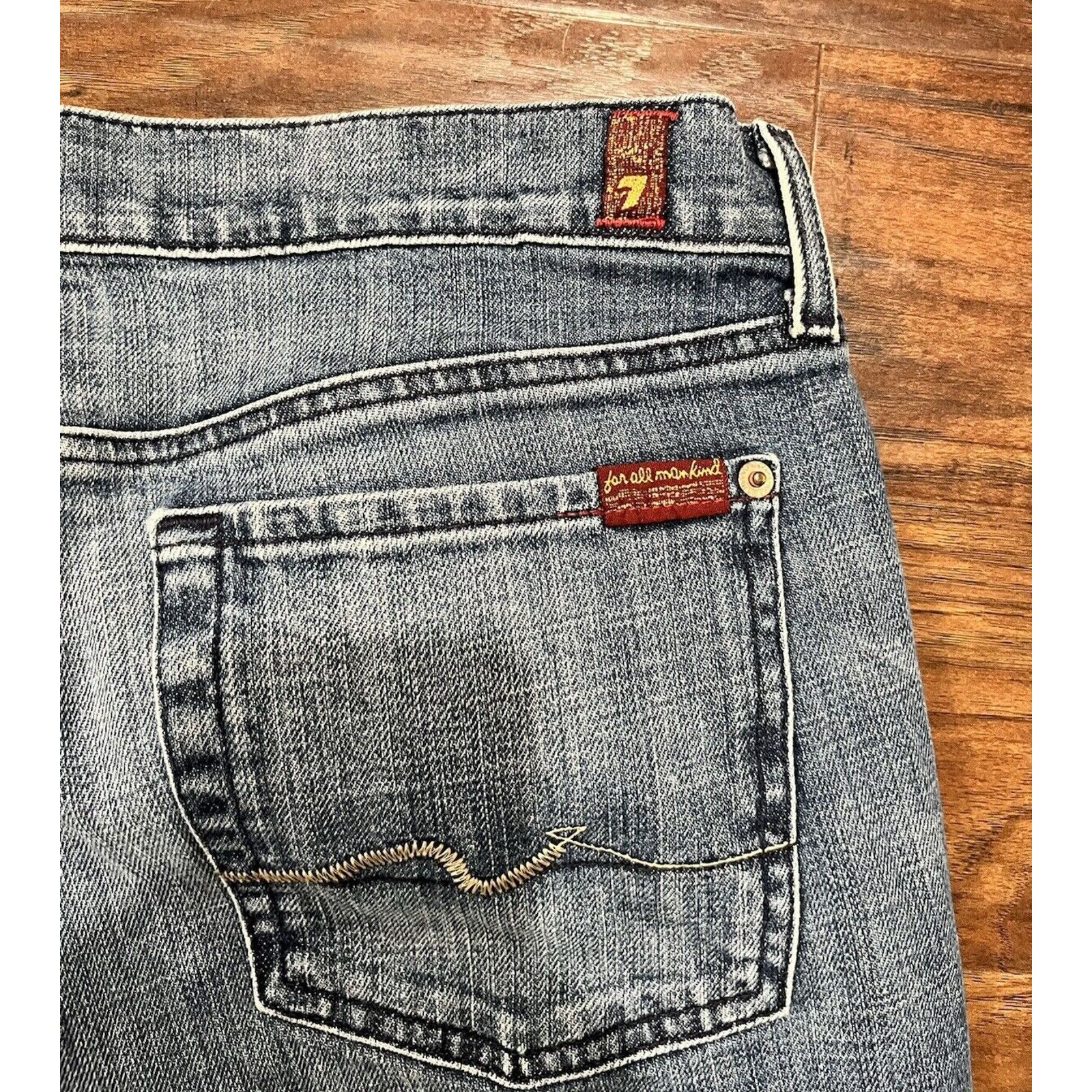 7 For All Mankind 7 For All Mankind Bootcut Jeans Size 33 BootcutU075055U-055U Size 33" - 6 Thumbnail