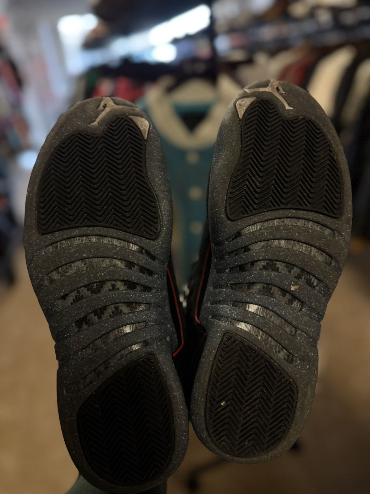 Jordan Brand × Nike Jordan 12 Utility Black Gray Size 10 Pre Owned 🧼 Size US 10 / EU 43 - 16 Thumbnail