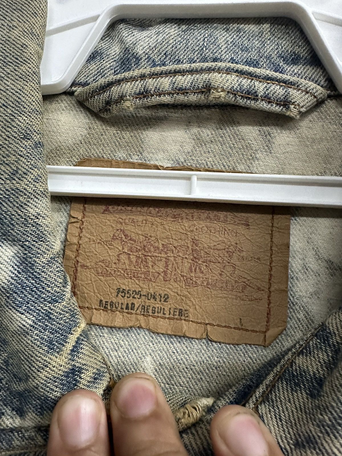 Levi's VTG Distressed Levi's Acid Washed Denim Jacket Size US L / EU 52-54 / 3 - 8 Thumbnail