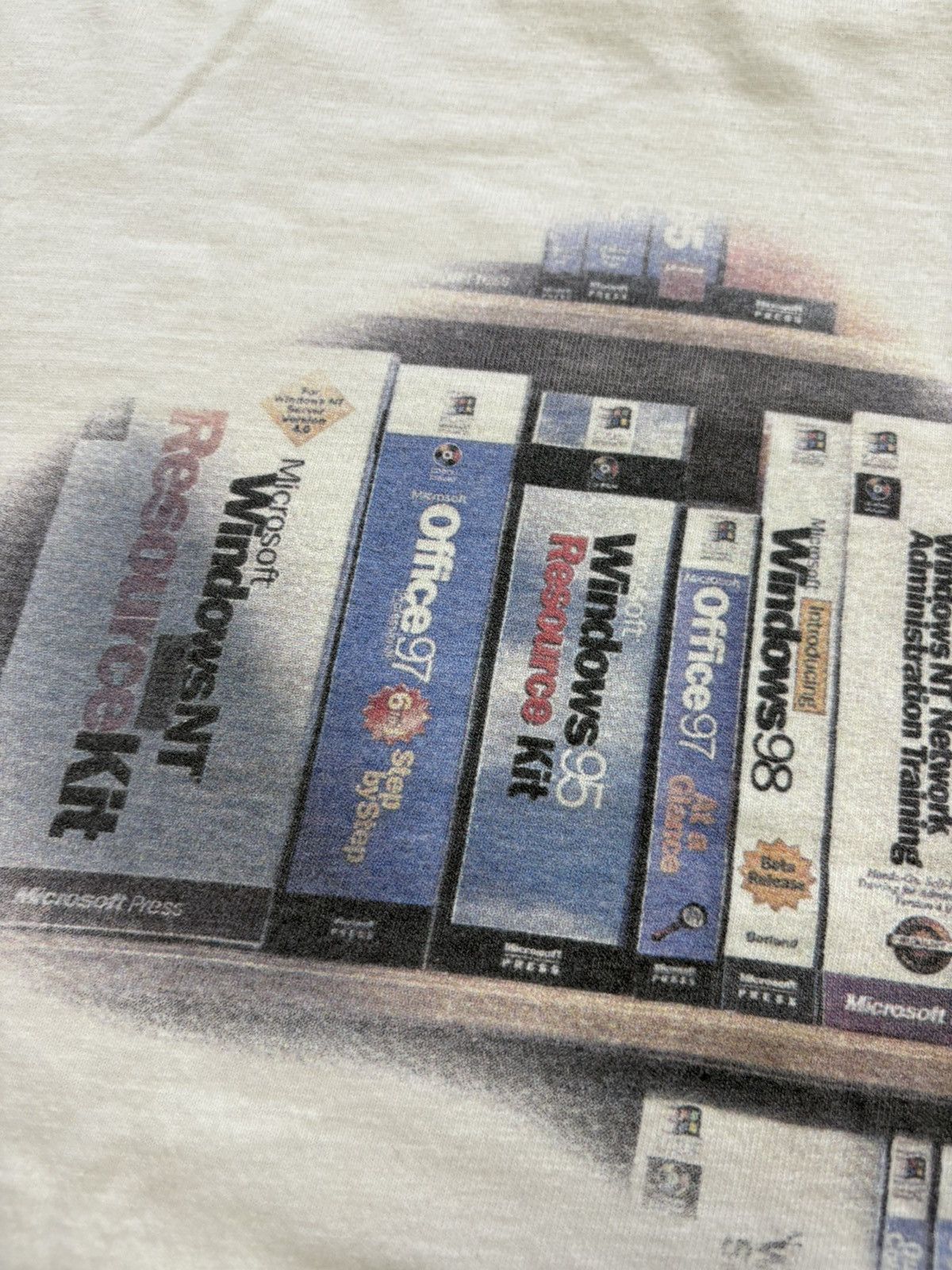 Microsoft Vintage 90s Microsoft Press Windows Start T-Shirt Computer Size US L / EU 52-54 / 3 - 12 Thumbnail