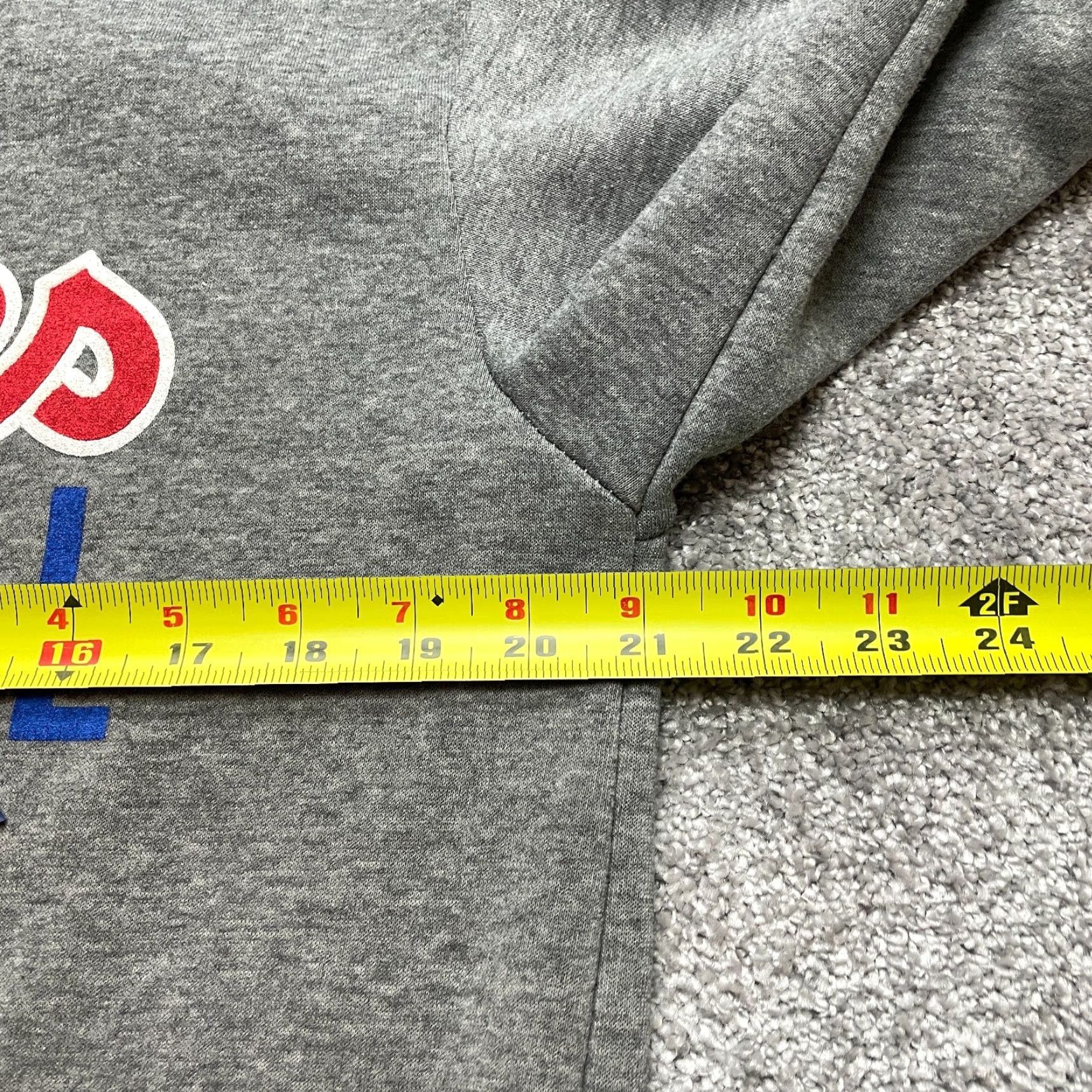 Logo 7 VINTAGE Phillies Hoodie Sweatshirt Unbranded Hoodie Mens Small Gray Pullover Pockets Logo Baseball Size US S / EU 44-46 / 1 - 5 Thumbnail