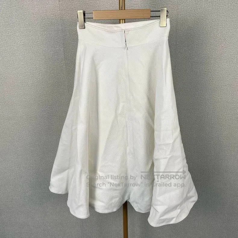 Dior Dior White Plaid Midi Skirt. Size US 38 / EU 54 - 2 Thumbnail