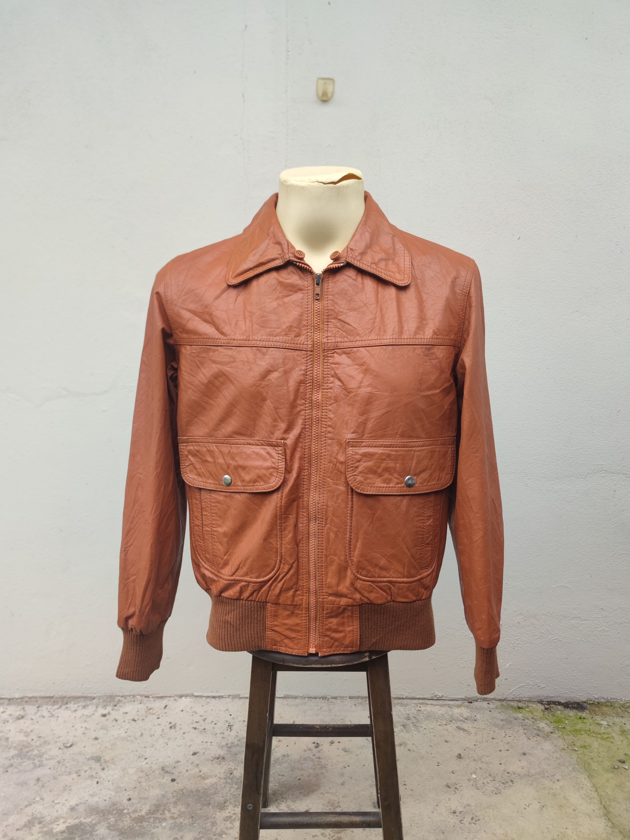 Vintage Vintage Crae Carlyle Cowhide Leather Jacket Size US M / EU 48-50 / 2 - 2 Thumbnail