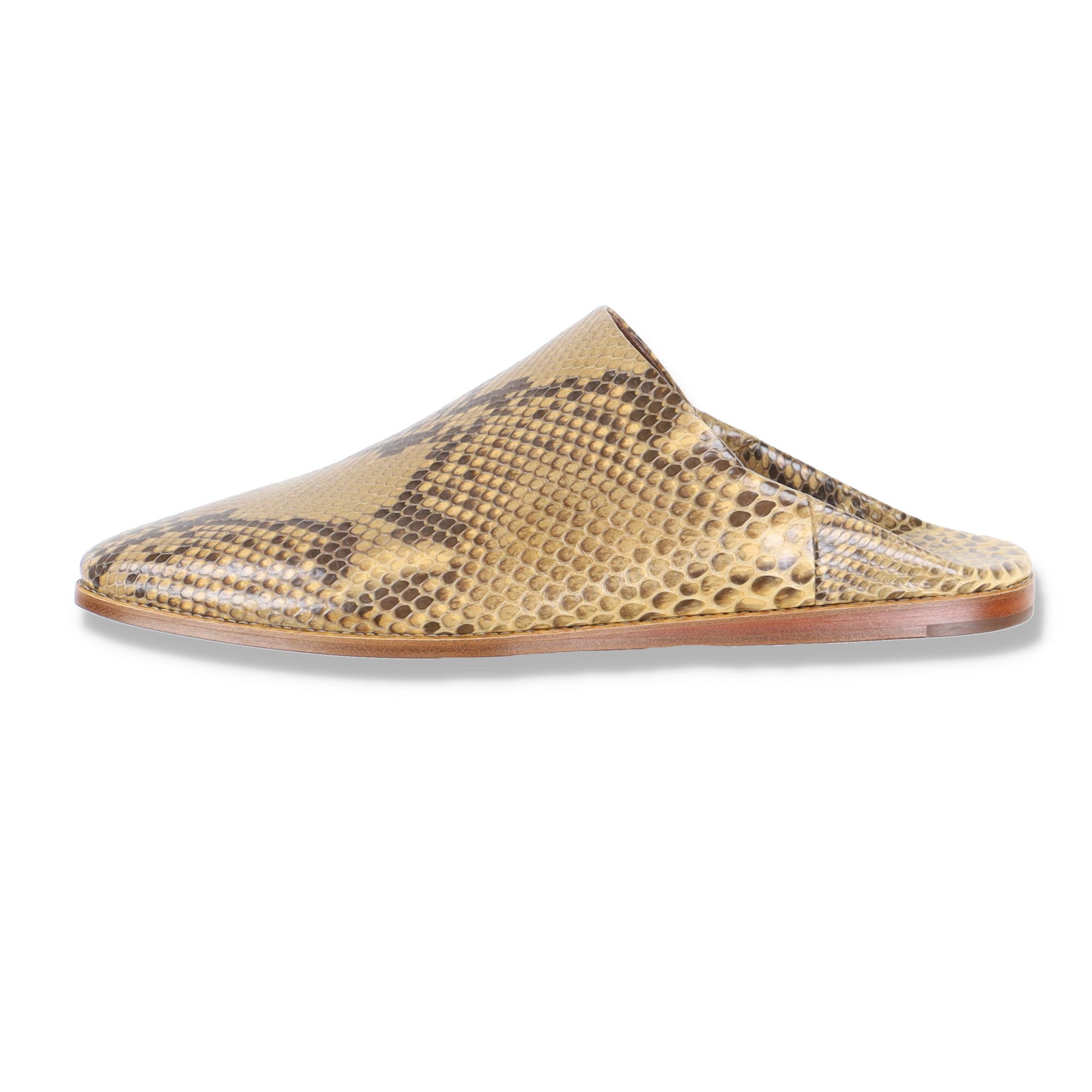 Celine × Hedi Slimane Shiny Python Babouche Slippers | Grailed