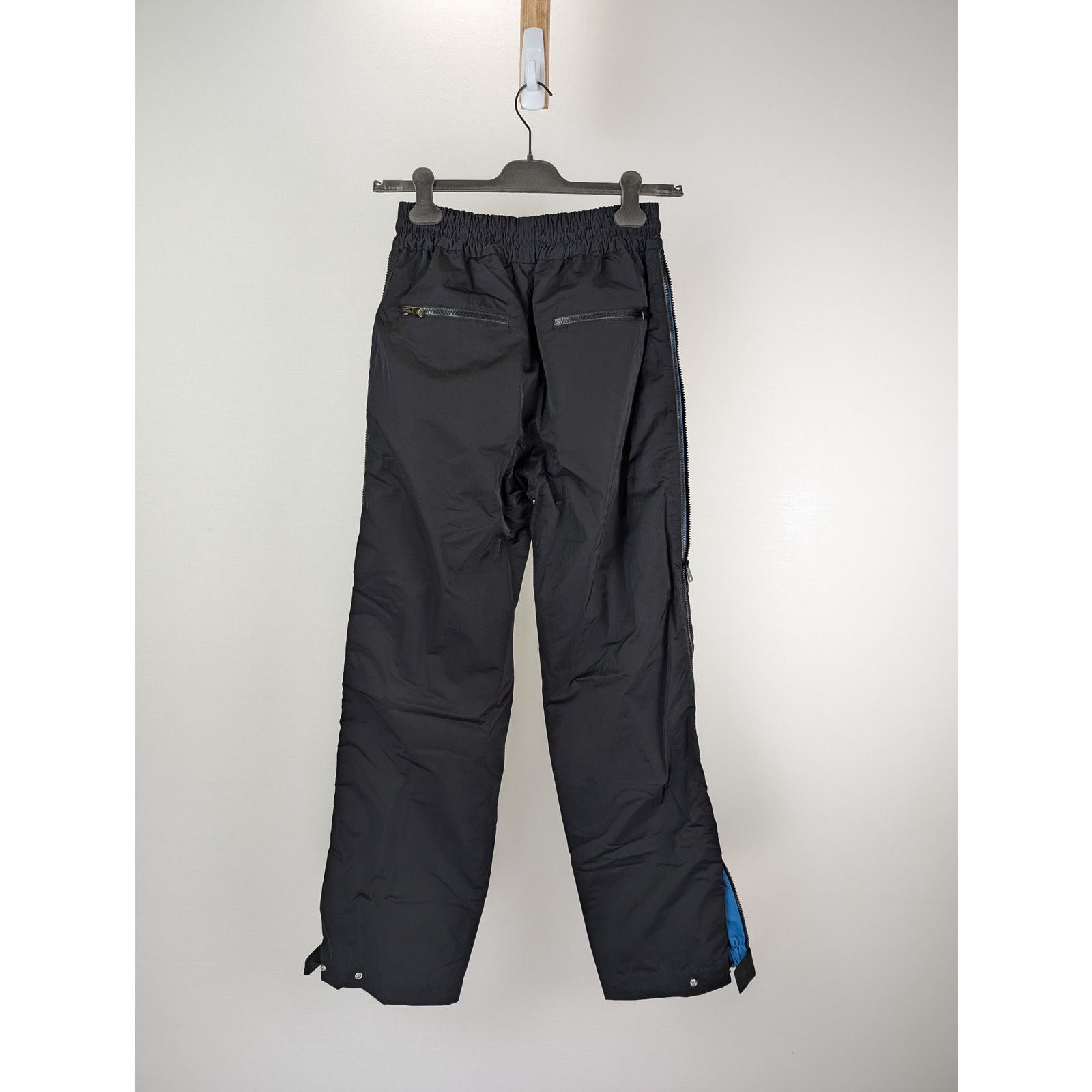 Bottega Veneta o1rshd1 Tech Nylon Trousers Pant in Black/Pacific Size US 30 / EU 46 - 12 Thumbnail