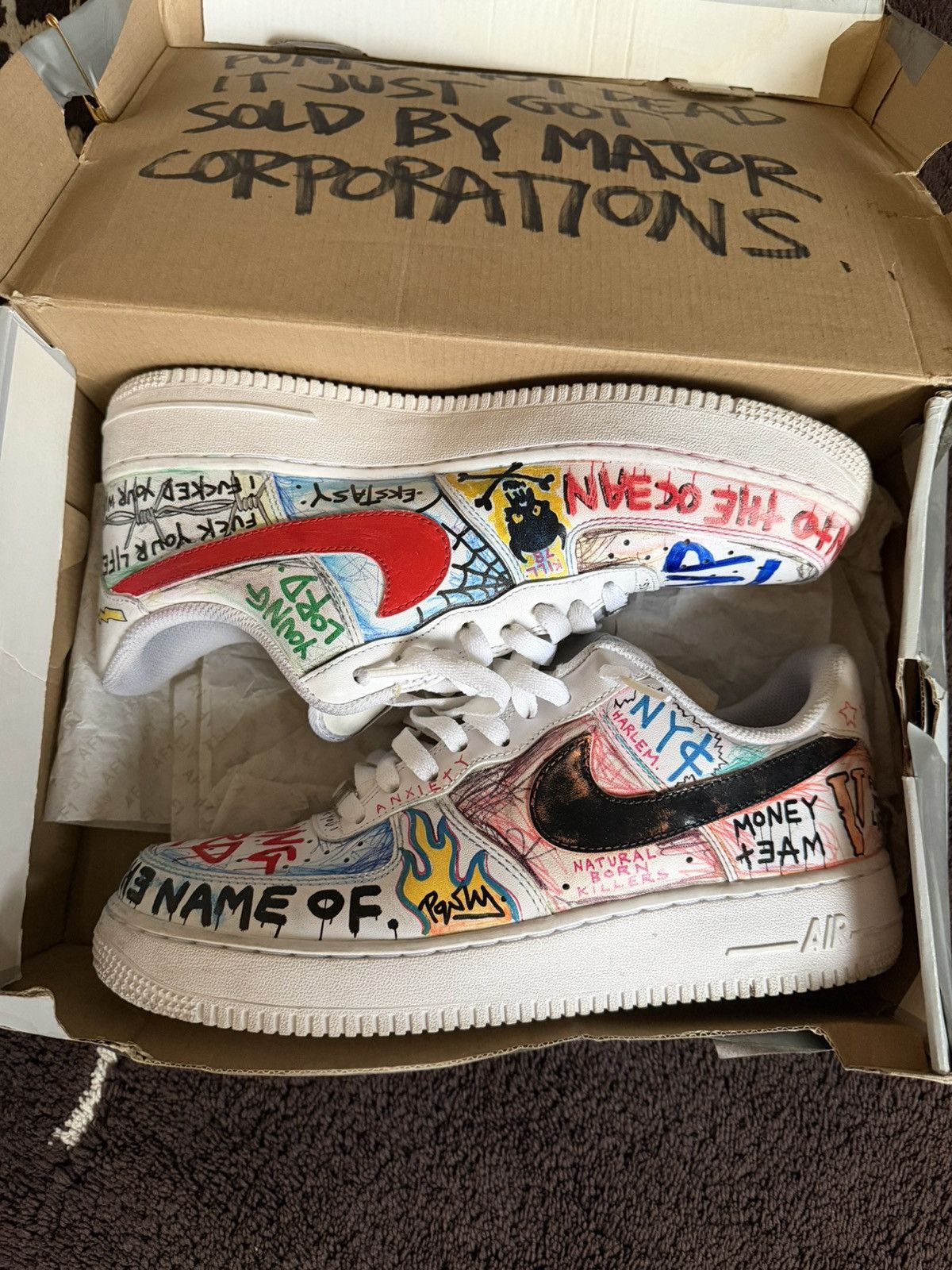 Vlone Vlone Himumimdead AF1 Size US 9.5 / EU 42-43 - 2 Thumbnail
