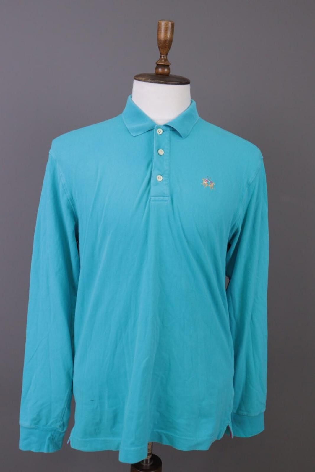 La Martina La Martina Buenos Aires Slim Fit Blue Polo Shirt Size XL Size US XL / EU 56 / 4 - 1 Thumbnail