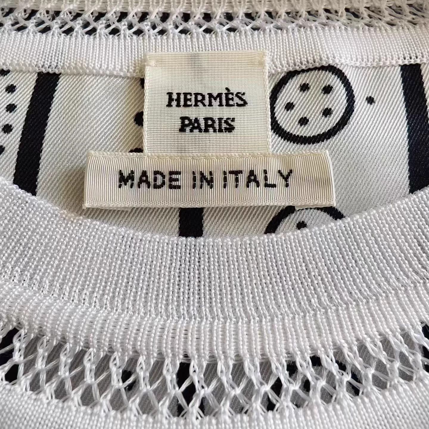 Hermes HERMES Book Print Silk Shirt Women's 34 New Size XS / US 0-2 / IT 36-38 - 3 Thumbnail
