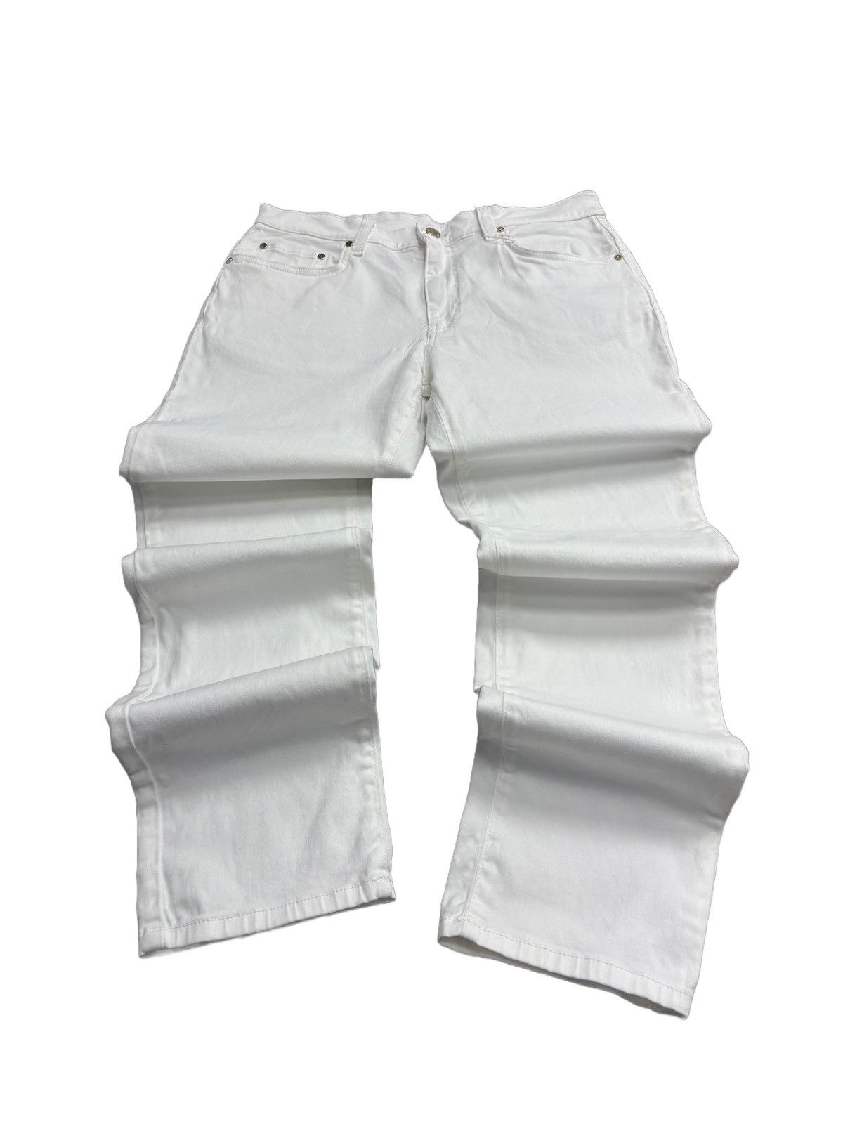 Versace Versace White Jeans Slim / Regular Classic Size US 31 - 1 Thumbnail
