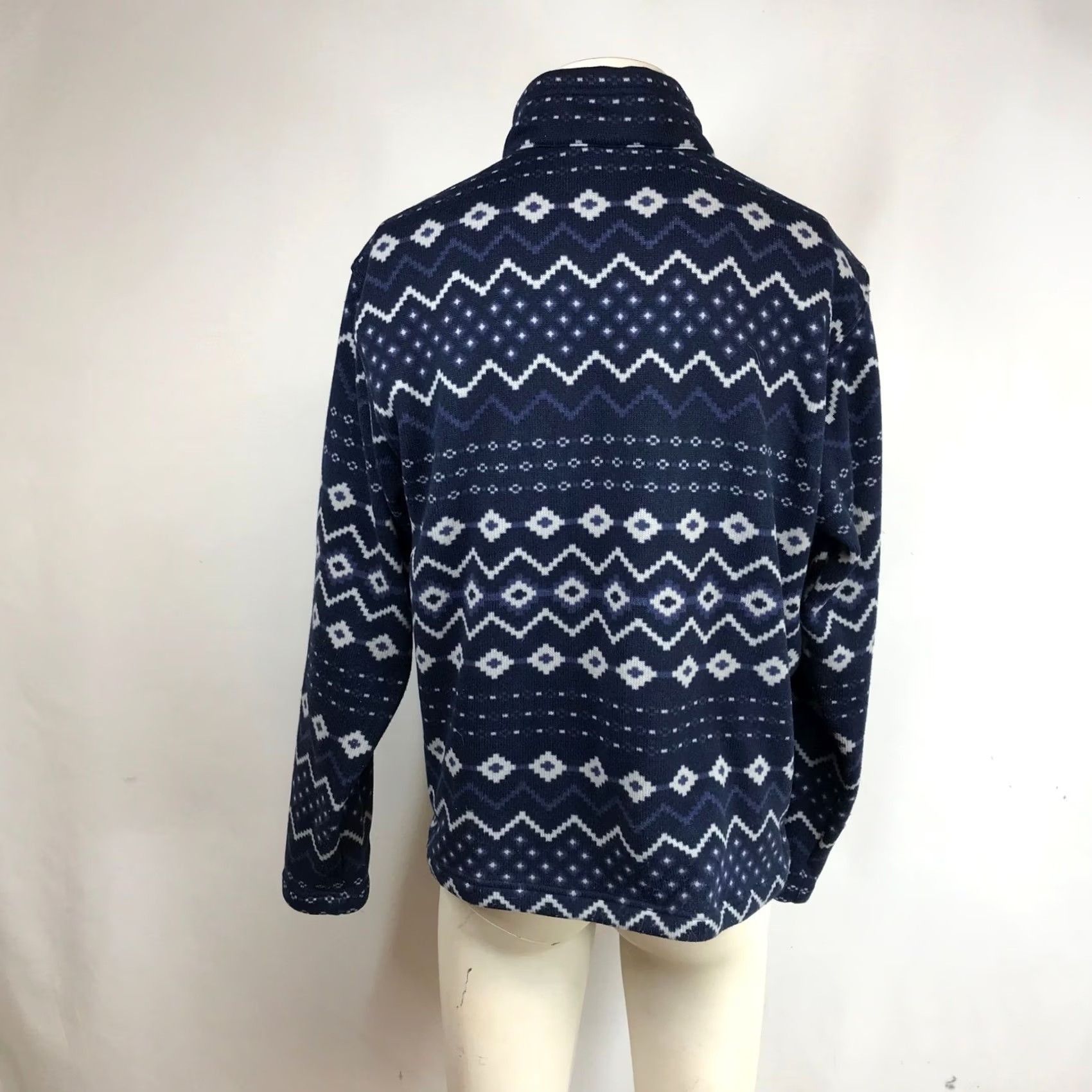 Marmot Marmot Mountain Works Mens Blue Fair Isle Fleece Pullover M14975 Medium Size US M / EU 48-50 / 2 - 5 Thumbnail