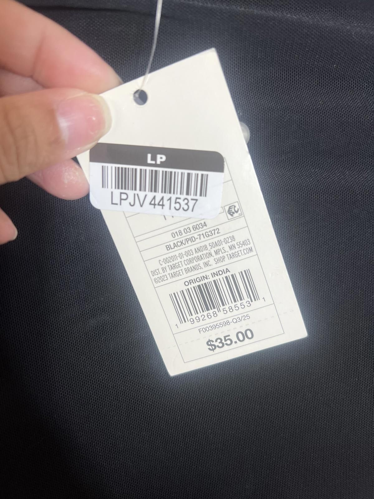 Target Basics A new day Black Long Sleeve Sheer Top with Pearl Size M / US 6-8 / IT 42-44 - 3 Thumbnail