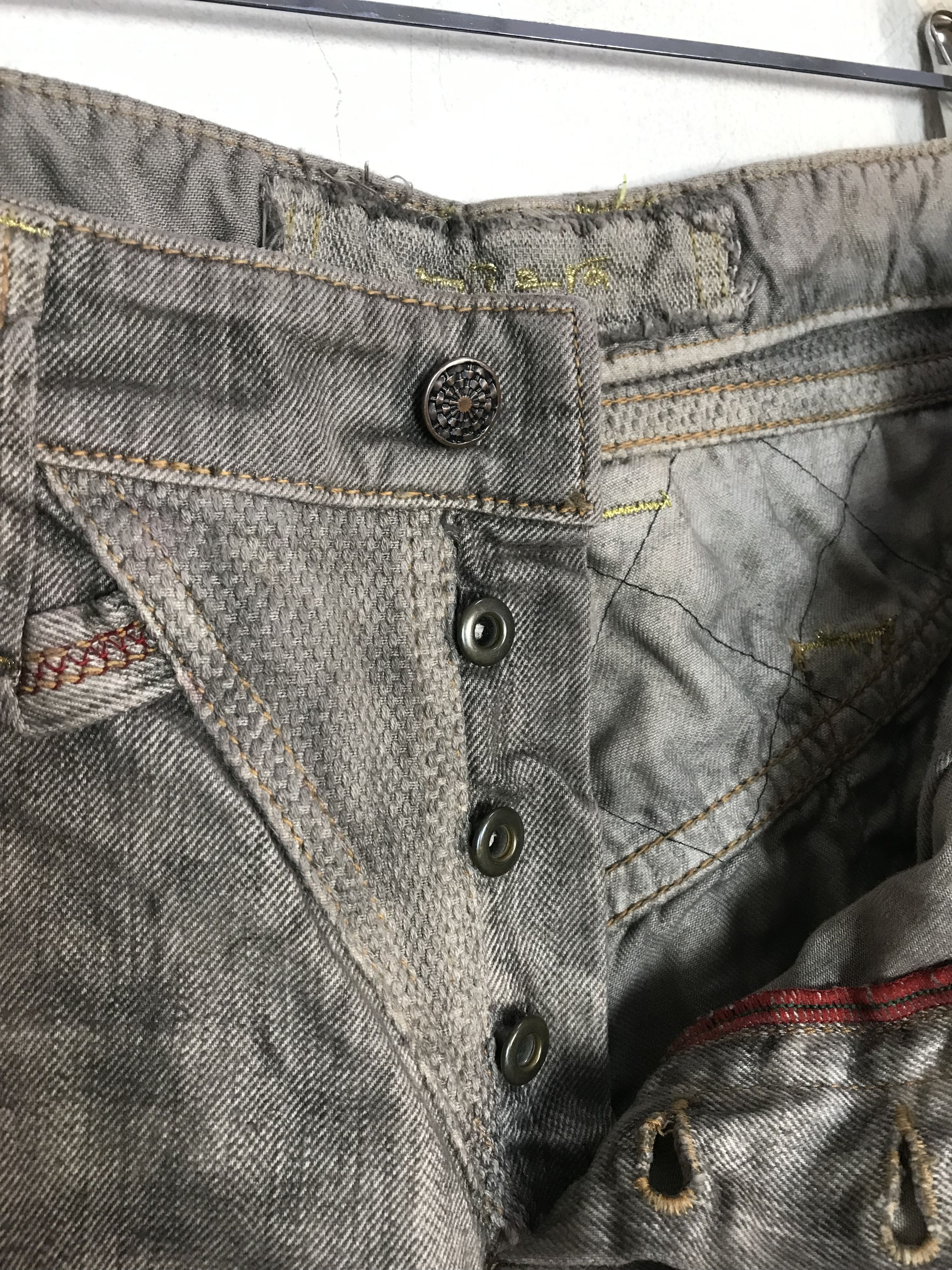 Japanese Brand Japanese Mudwash Jeans Ethic Style Buttonfly Straight Cut Size US 32 / EU 48 - 5 Thumbnail