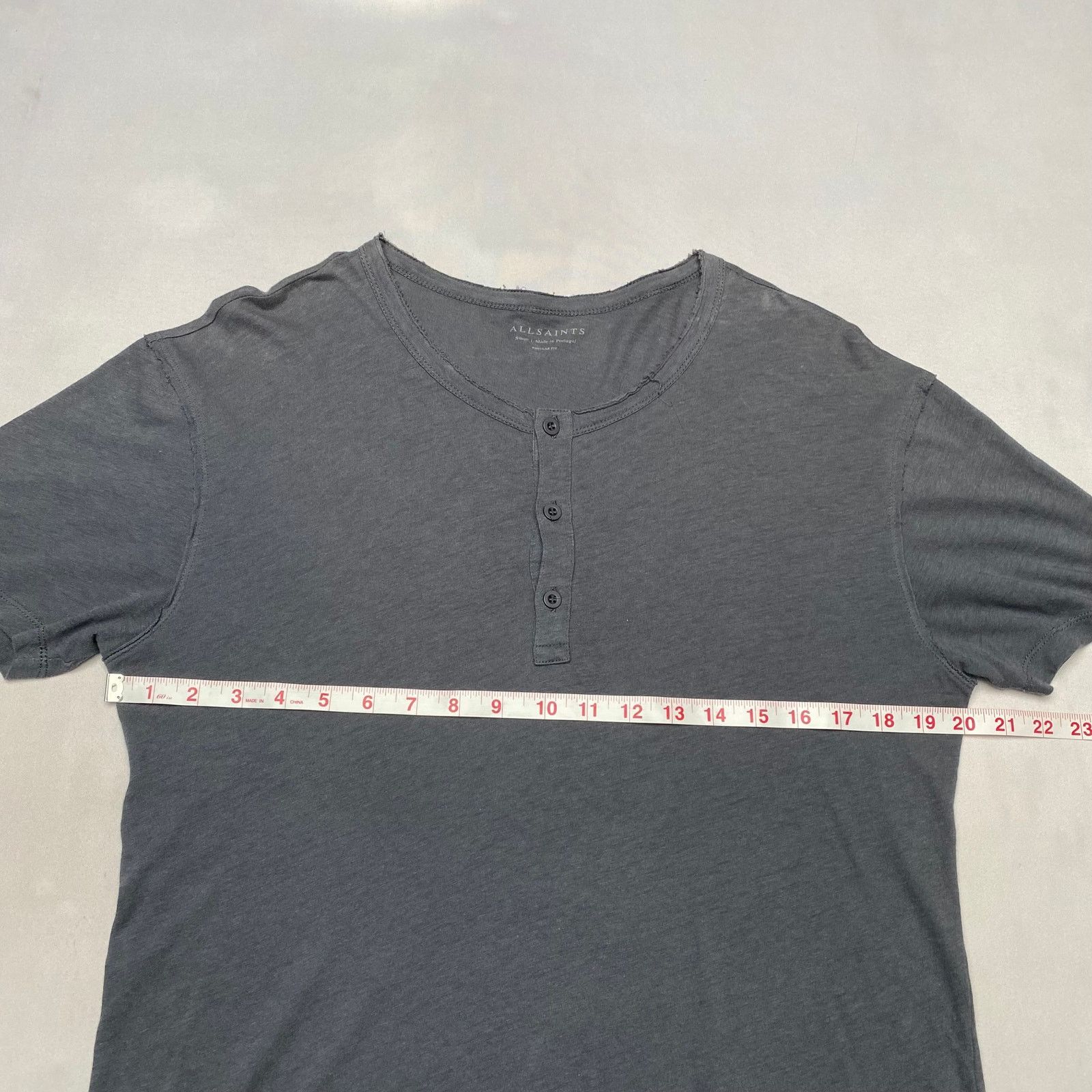 Allsaints Allsaints Figure Short Sleeve Henley Shirt Men's Small Indie Size US S / EU 44-46 / 1 - 5 Thumbnail