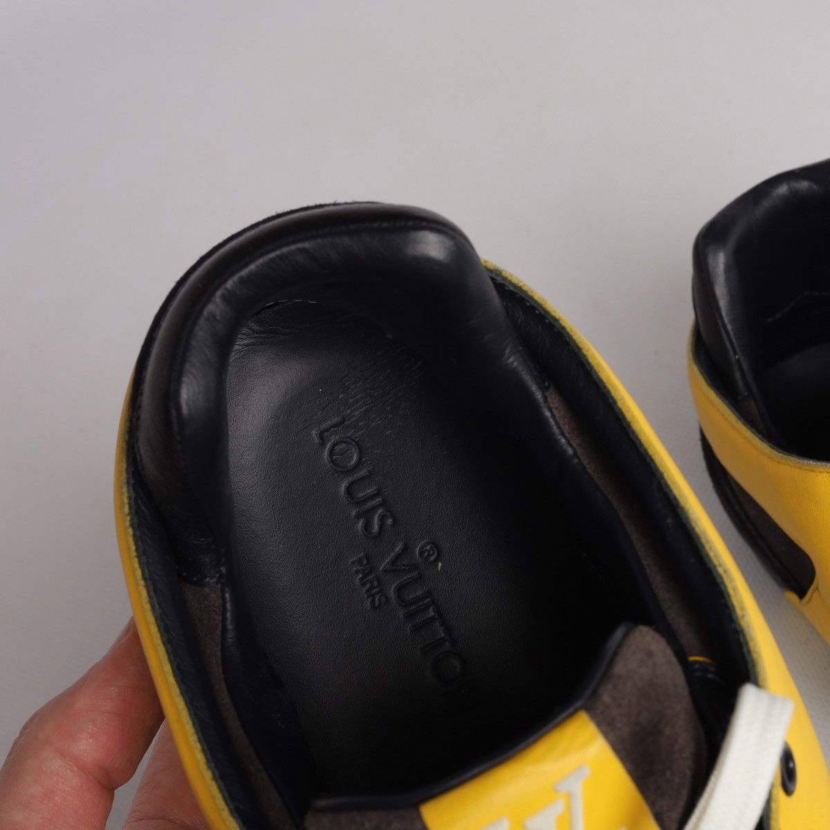 Louis Vuitton Louis Vuitton LV Trainers Yellow Black Ace Sneakers Leather Size US 9 / EU 42 - 14 Thumbnail