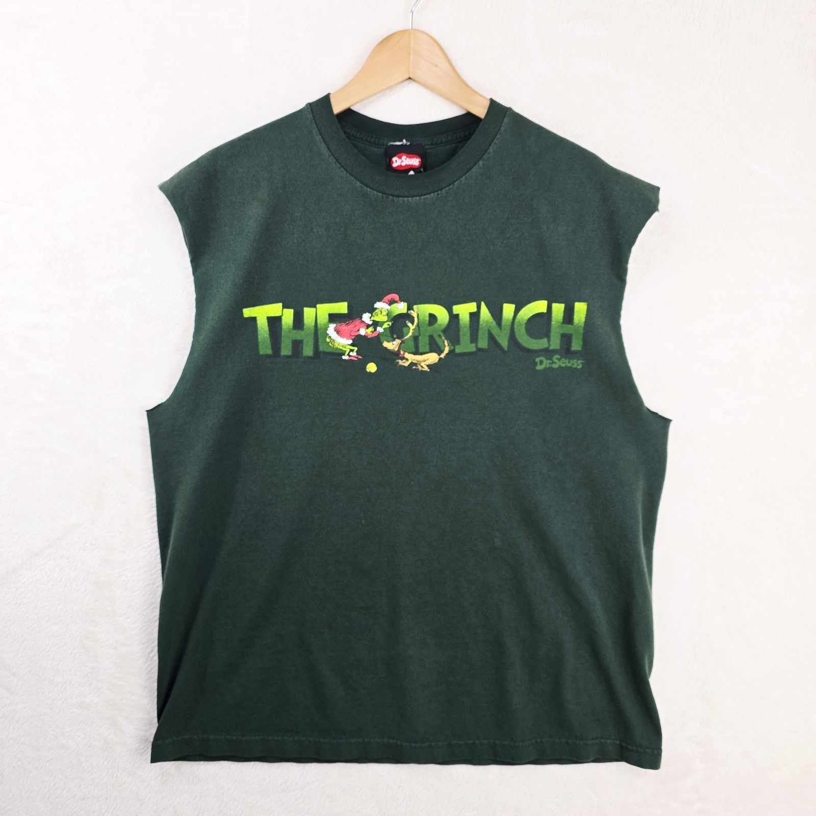 Alstyle Vtg Dr. Seuss The Grinch Shirt XL Green Christmas Chopped Size US XL / EU 56 / 4 - 2 Thumbnail