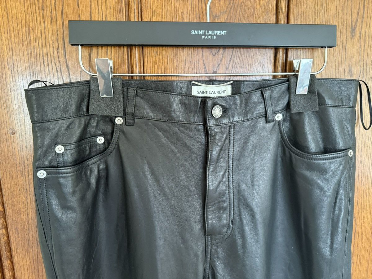 Saint Laurent Paris $3290 SS20 Saint Laurent leather pants jeans 52 Grail Size US 36 / EU 52 - 14 Thumbnail