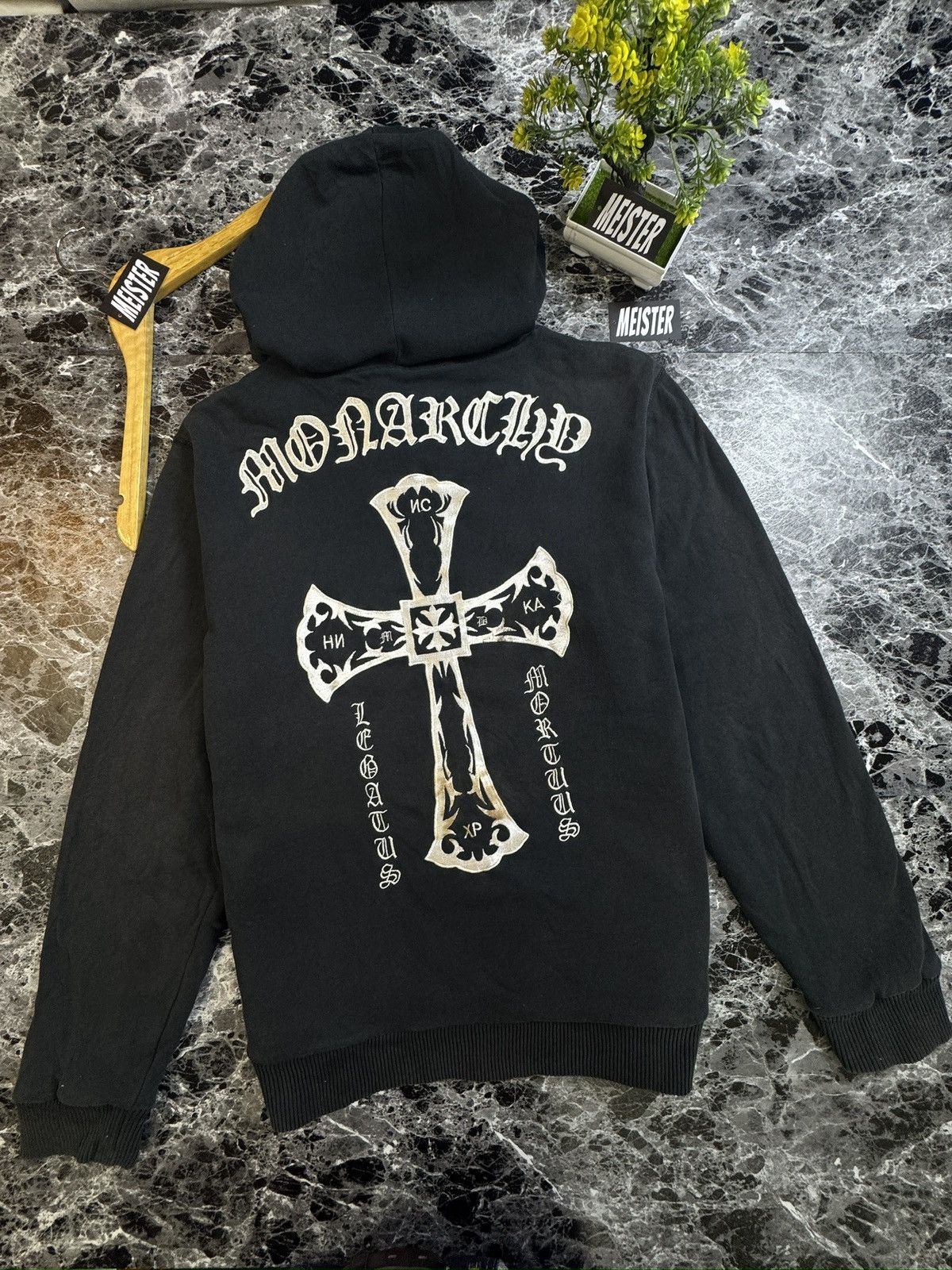 Monarchy Vintage Y2k Monarchy Reversible Hoodie Size US L / EU 52-54 / 3 - 1 Thumbnail