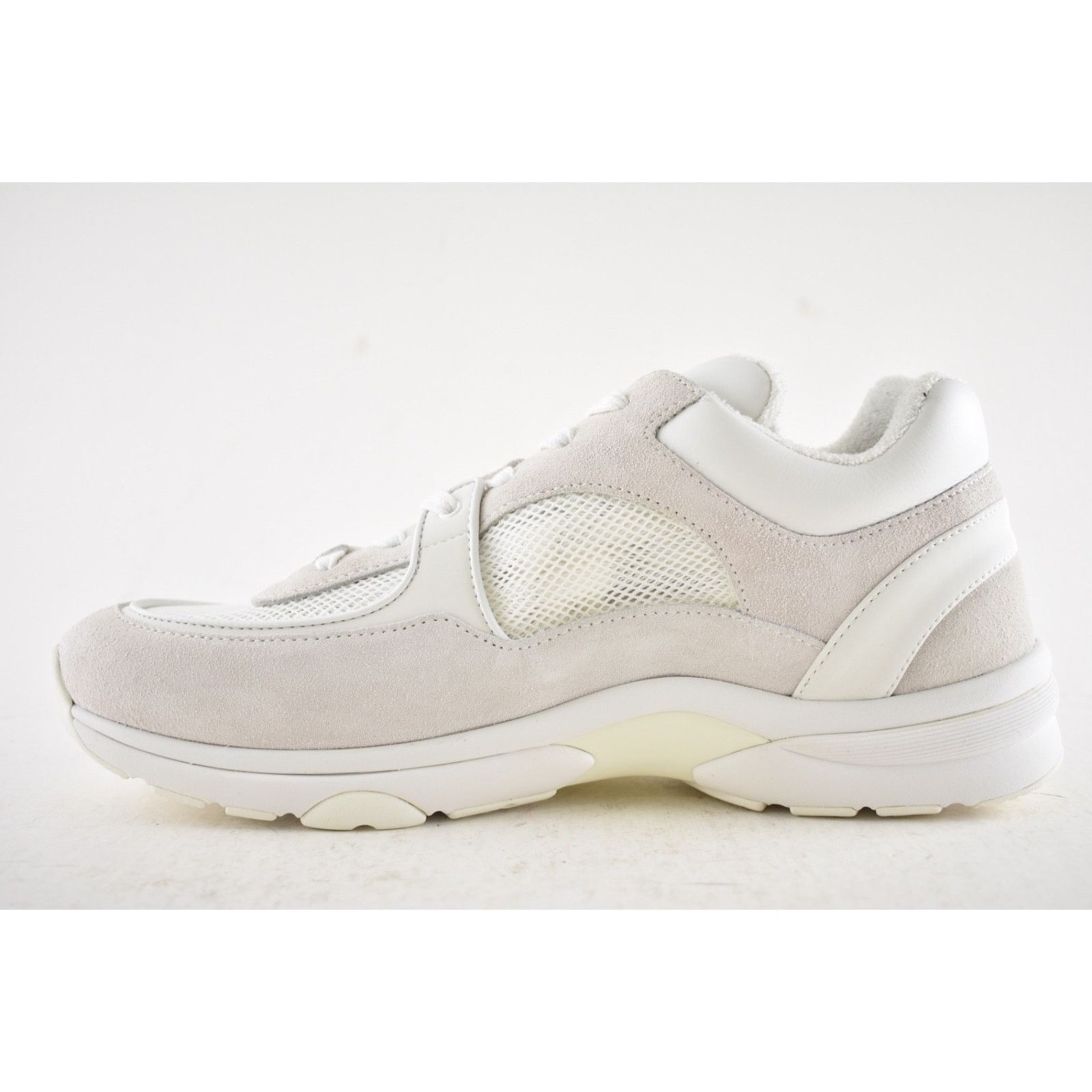 Chanel Chanel 20P Mens Triple White Mesh CC Logo Trainer Sneaker 11 Size US 11 / EU 44 - 9 Thumbnail