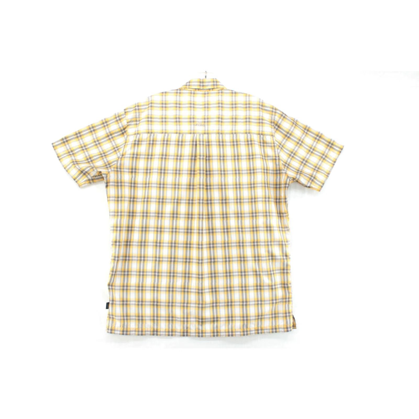 Vintage KUHL Shirt Men’s XL Gray Yellow Plaid Short Sleeve Pearl Snap Hiking Fishing Size US XL / EU 56 / 4 - 6 Thumbnail