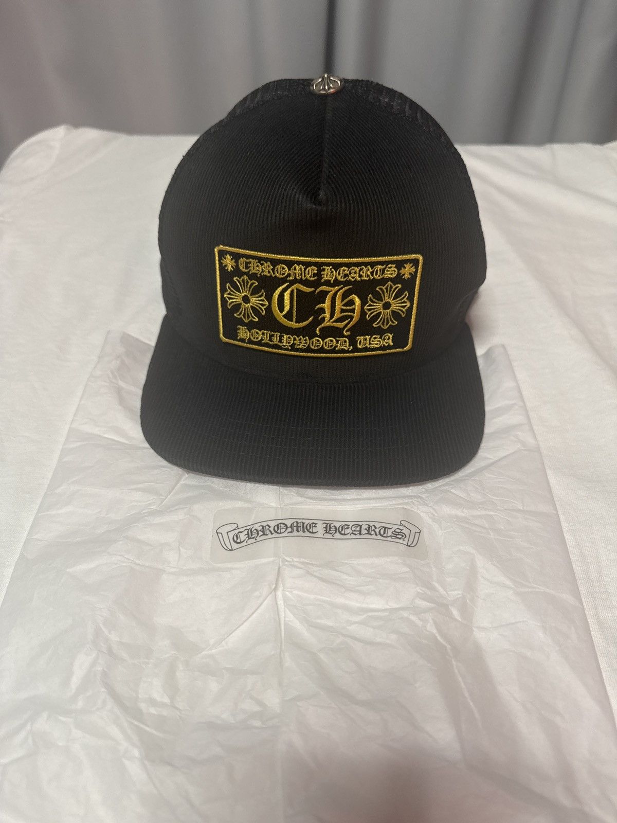 Chrome Hearts Chrome Hearts black corduroy trucker Size ONE SIZE - 1 Thumbnail