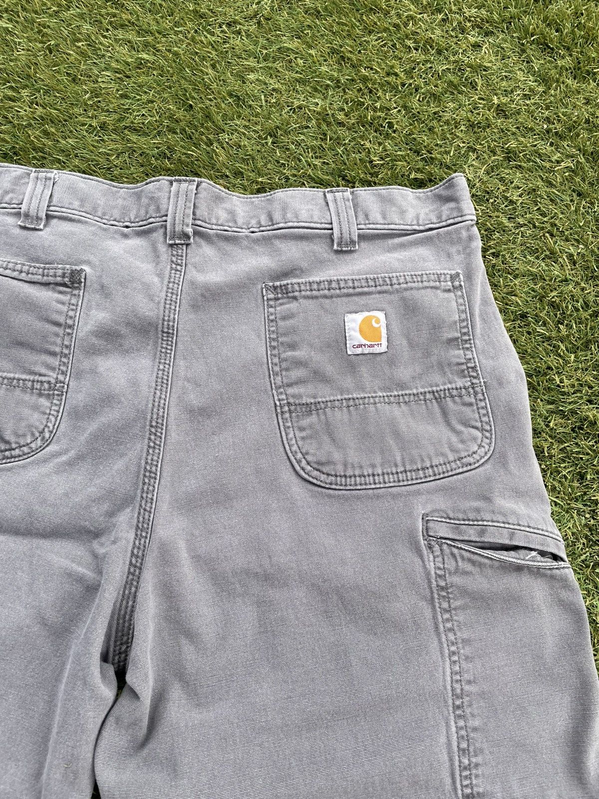 Carhartt Carhartt Mens Gray Utility Work Shorts cell pocket Size 38 Size US 38 / EU 54 - 6 Thumbnail