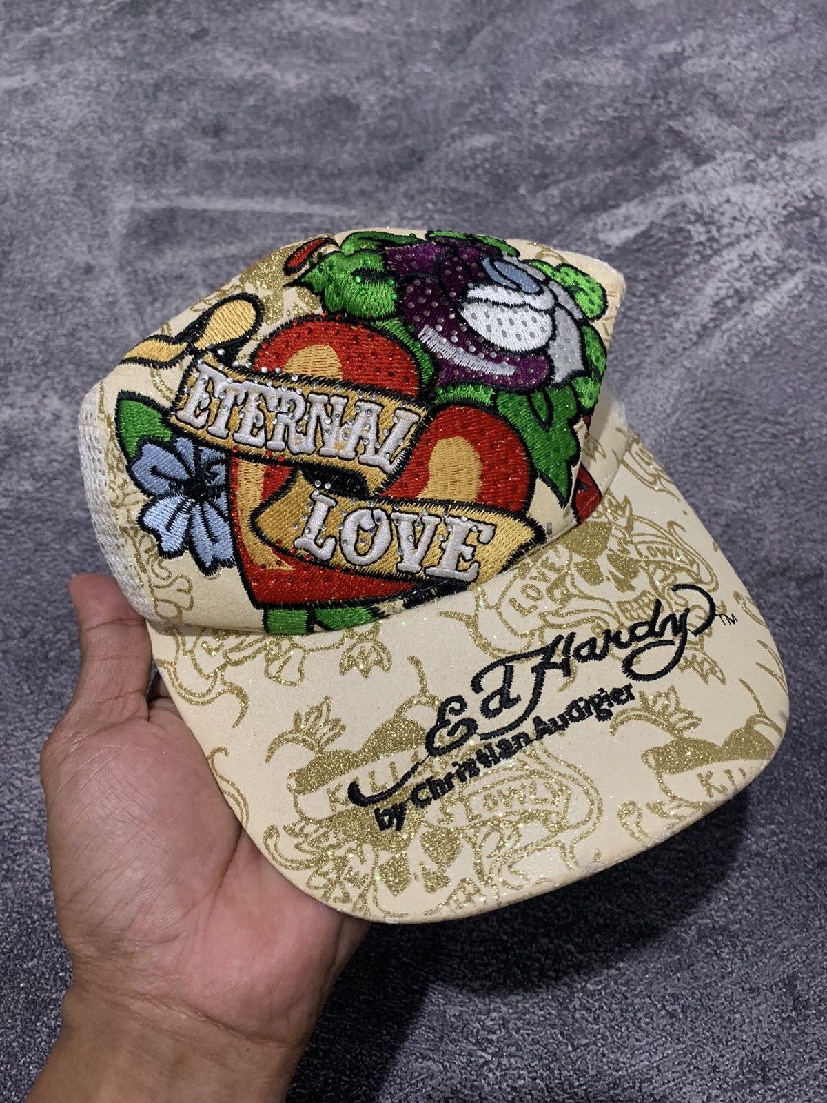 Ed Hardy Hats cap trucker ed hardy eternal love Size ONE SIZE - 1 Thumbnail