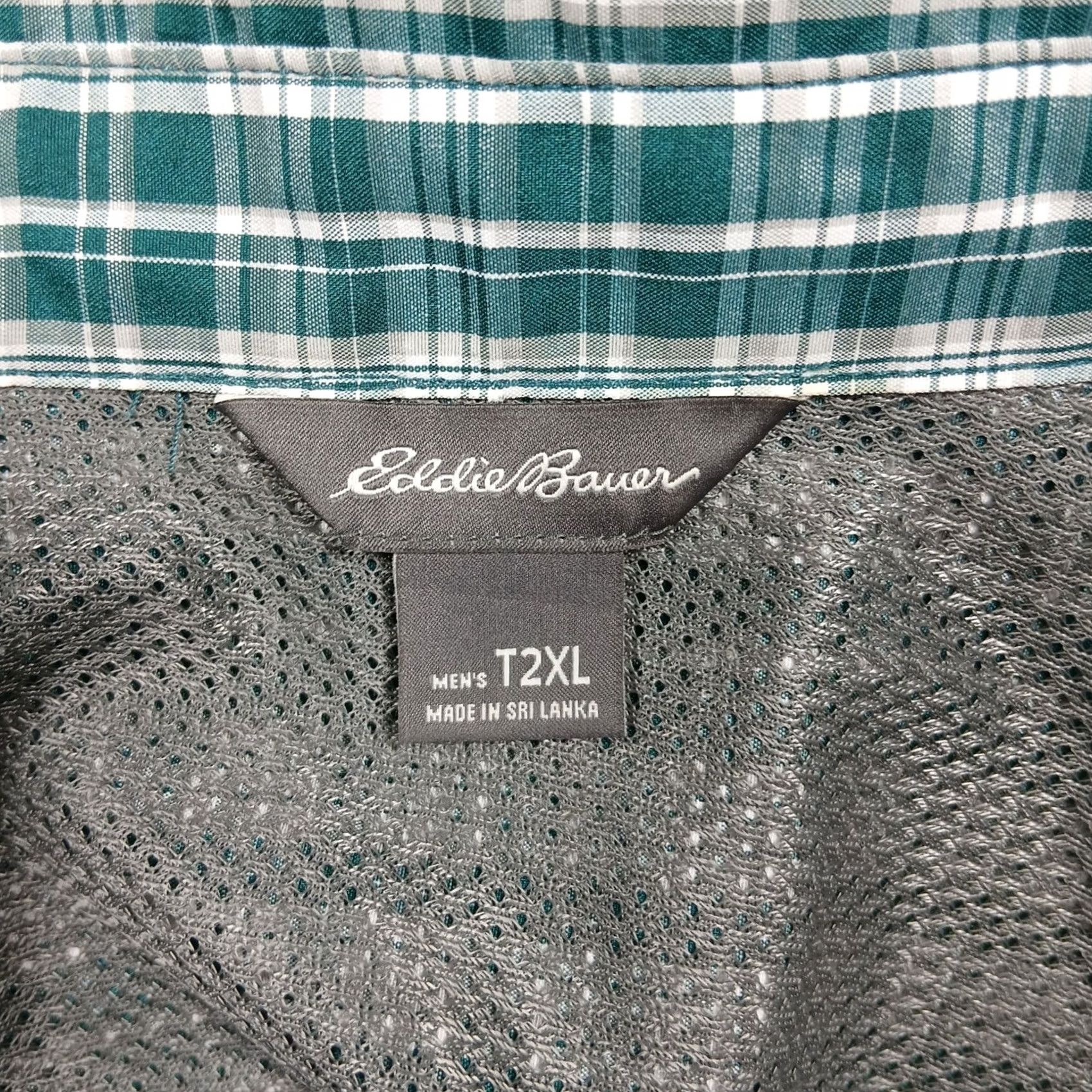 Eddie Bauer Eddie Bauer Guide Plaid Shirt Mens Big & Tall Green Vented Long Sleeve Button Size US XXL / EU 58 / 5 - 3 Thumbnail