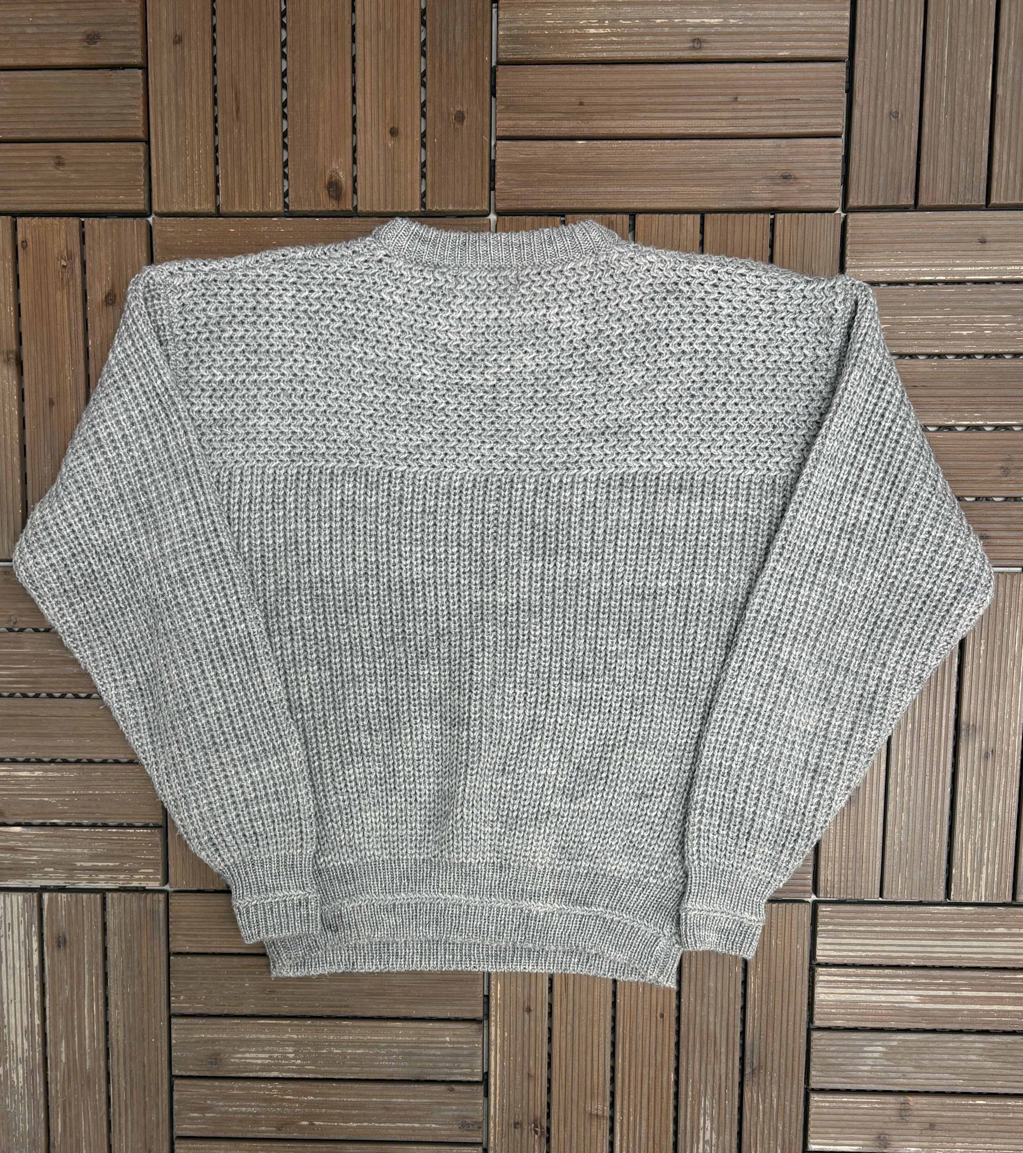 Vintage Loft & Brownstone Vintage Grey Knit Sweater Size US L / EU 52-54 / 3 - 4 Thumbnail
