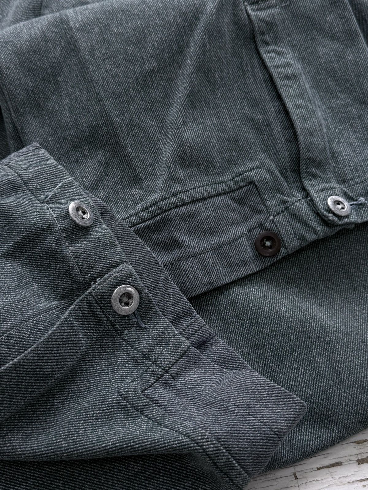Le Laboureur Vintage 70s Swiss Military Work Denim Pants Size US 35 - 9 Thumbnail