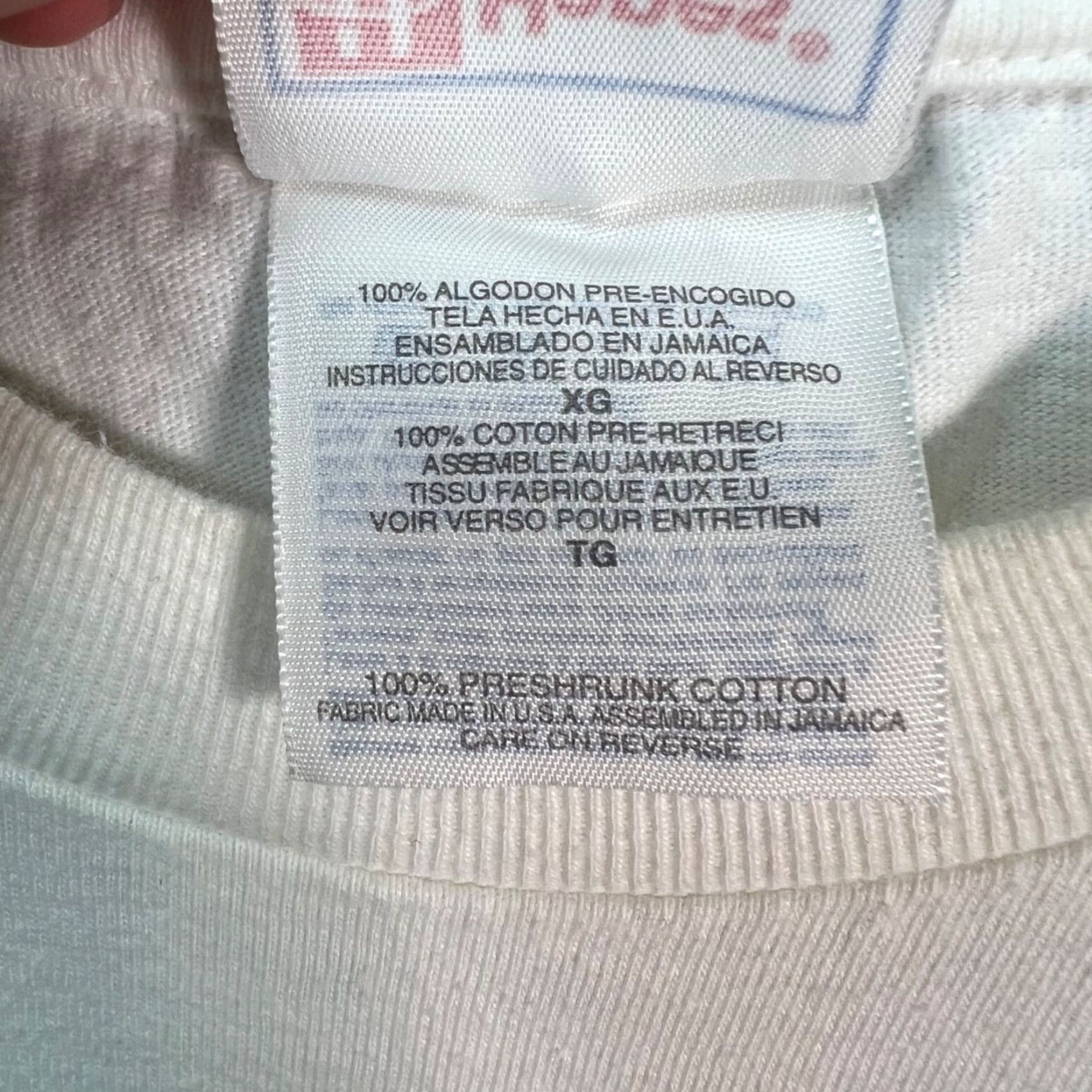 Hanes VINTAGE 1999 Le Mans BMW V12 LMR T-Shirt Sears Point Winner White XL Shirt Mens Size US XL / EU 56 / 4 - 4 Thumbnail
