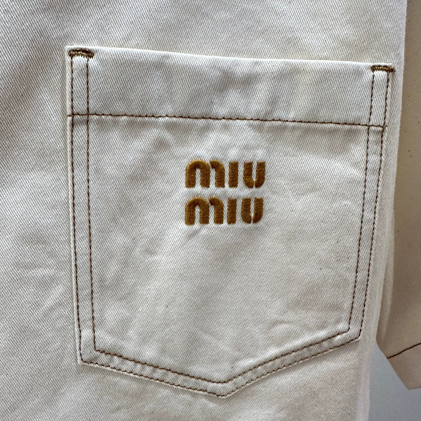 Miu Miu MIU MIU may435 logo pocket short sleeve shirt 38 Size XS / US 0-2 / IT 36-38 - 6 Thumbnail