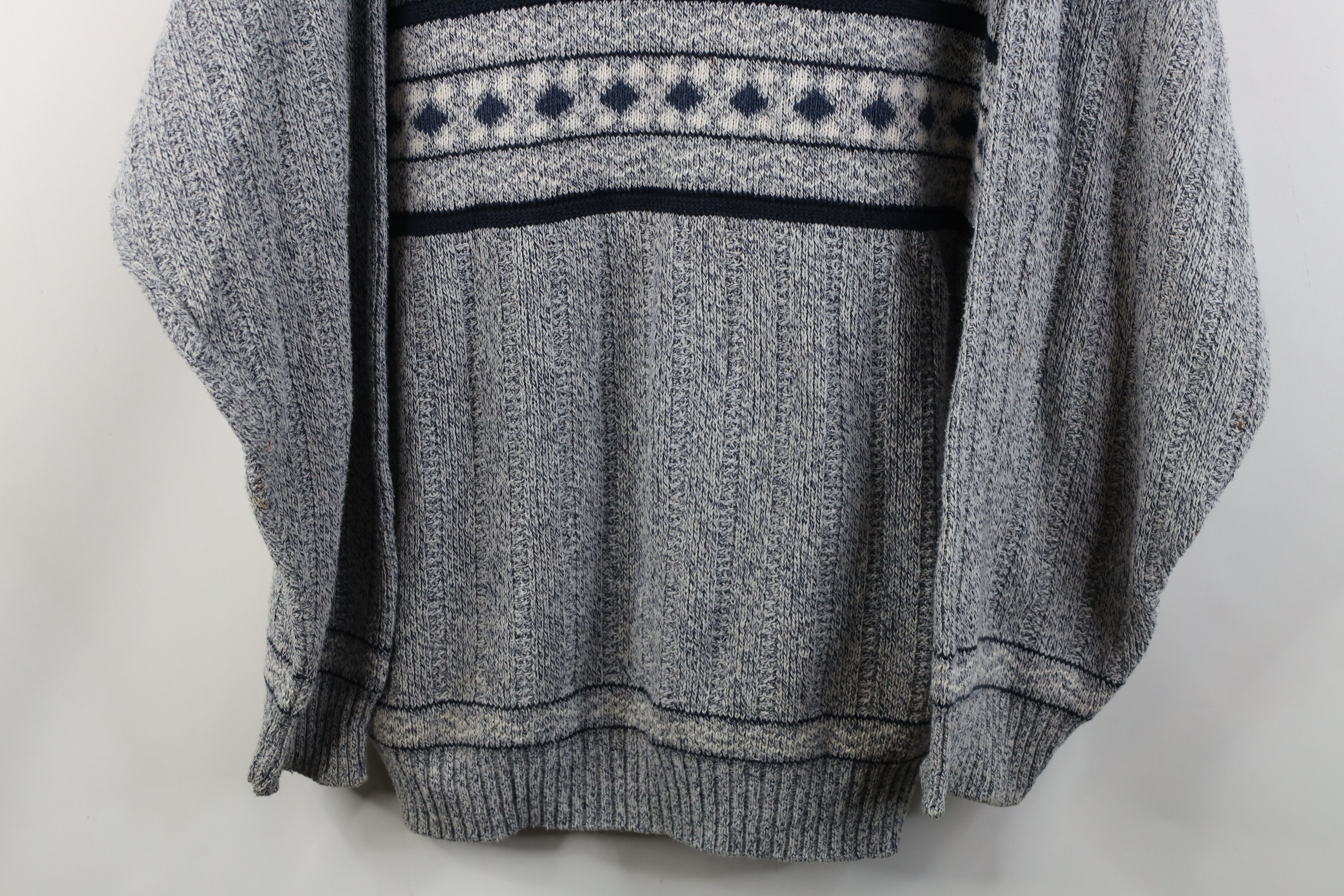 Vintage Vintage 90s Streetwear Geometric Fair Isle Knit Sweater Size US L / EU 52-54 / 3 - 3 Thumbnail
