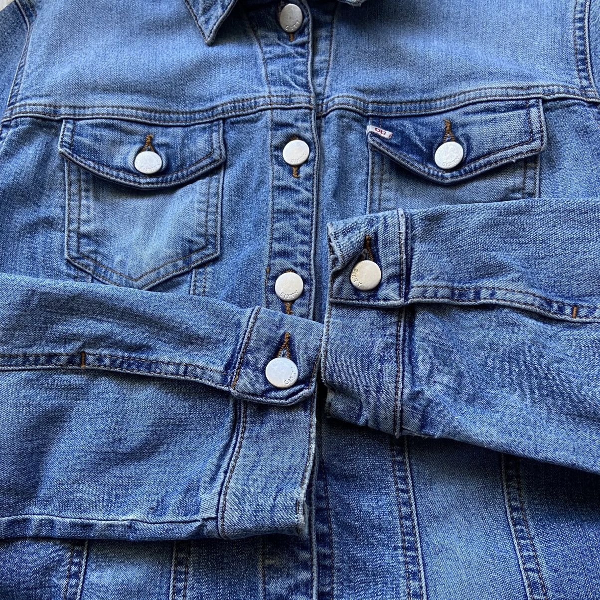 Miss Sixty 📌 Vintage 00s Miss Sixty Denim Crop Y2K Jacket Size M / US 6-8 / IT 42-44 - 9 Thumbnail