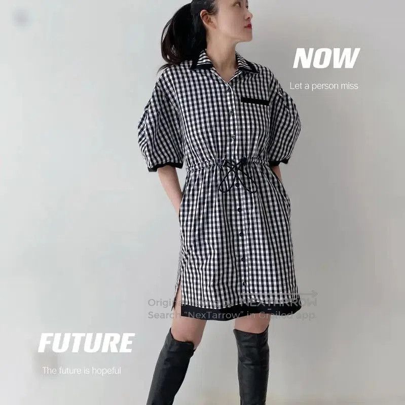 Burberry Burberry Black and Gray Cotton Dress. Size M / US 6-8 / IT 42-44 - 9 Thumbnail