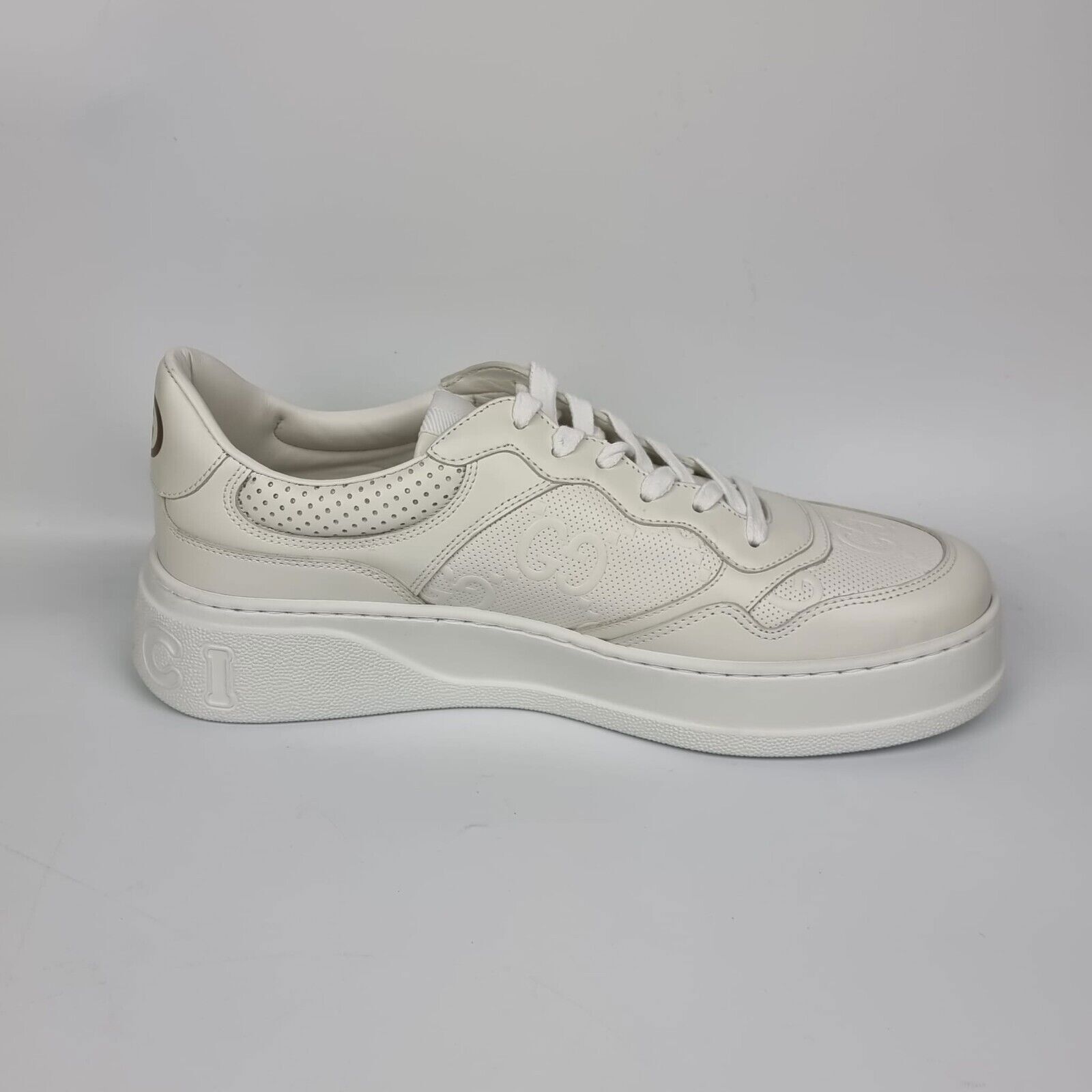 Gucci Chunky Women's White GG Low Top Sneakers New (EU Shoe