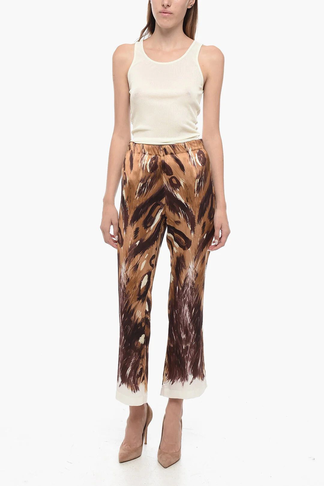 Marni og1mm0326 High-Waist Flared Pant in Brown Size 26" / US 2 / IT 38 - 4 Thumbnail