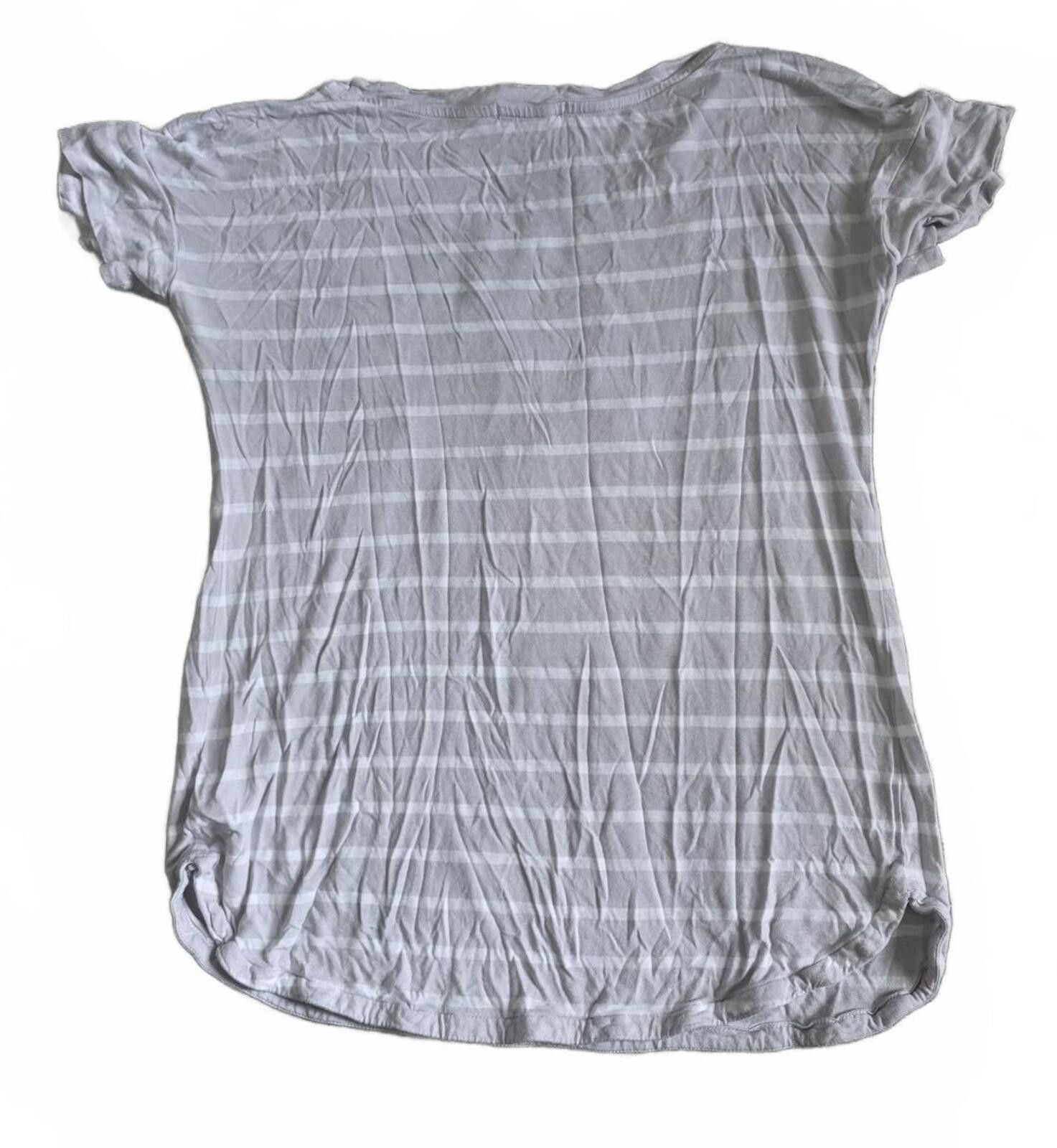 Gap Gap Maternity Gray Striped Short Sleeve T-Shirt Size Small Size S / US 4 / IT 40 - 3 Thumbnail