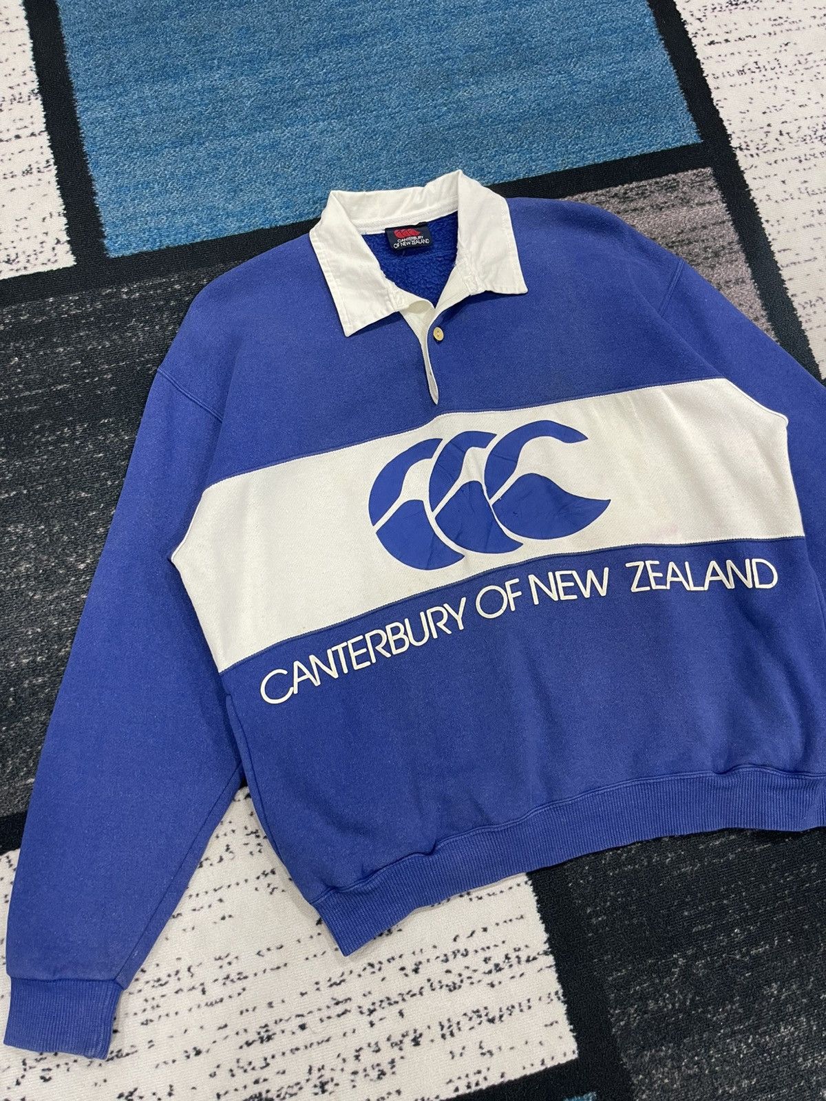 Canterbury of New Zealand × Vintage Vintage Centerbury Of New Zealand Collar Sweatshirt Size US L / EU 52-54 / 3 - 4 Thumbnail