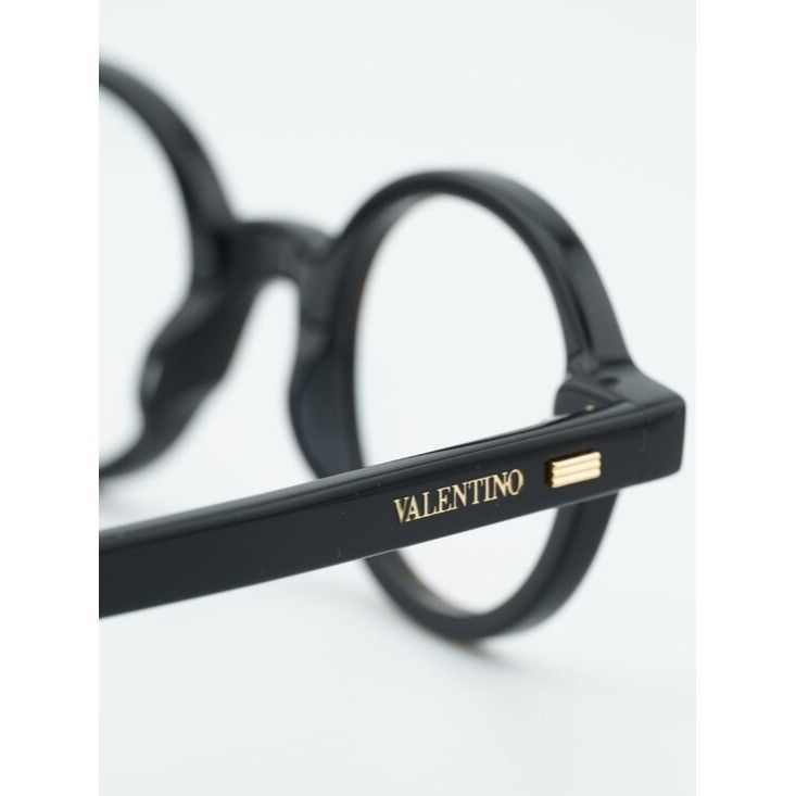 Valentino Valentino VLX-185B Eyeglasses Black with Stones 43mm Round Size ONE SIZE - 9 Thumbnail