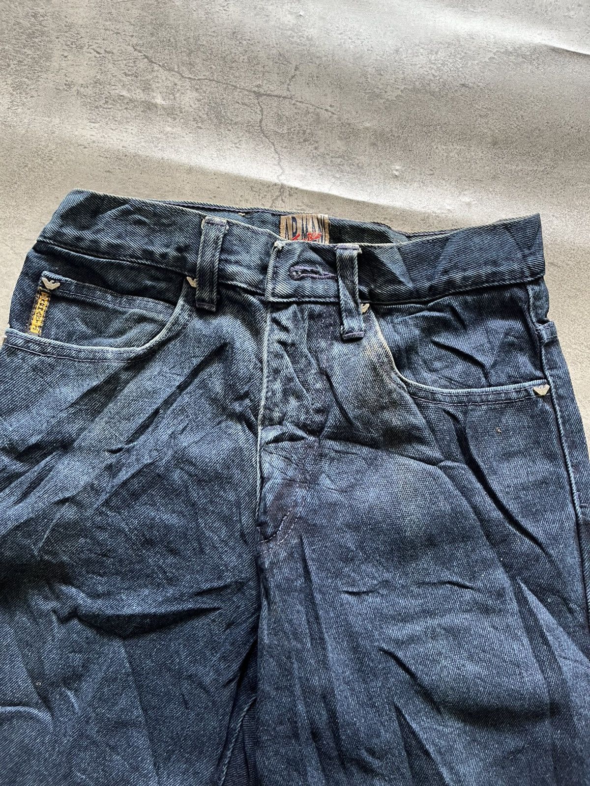 Armani Vintage Armani Jeans – Dark Blue Tapered Cut Size US 29 - 6 Thumbnail