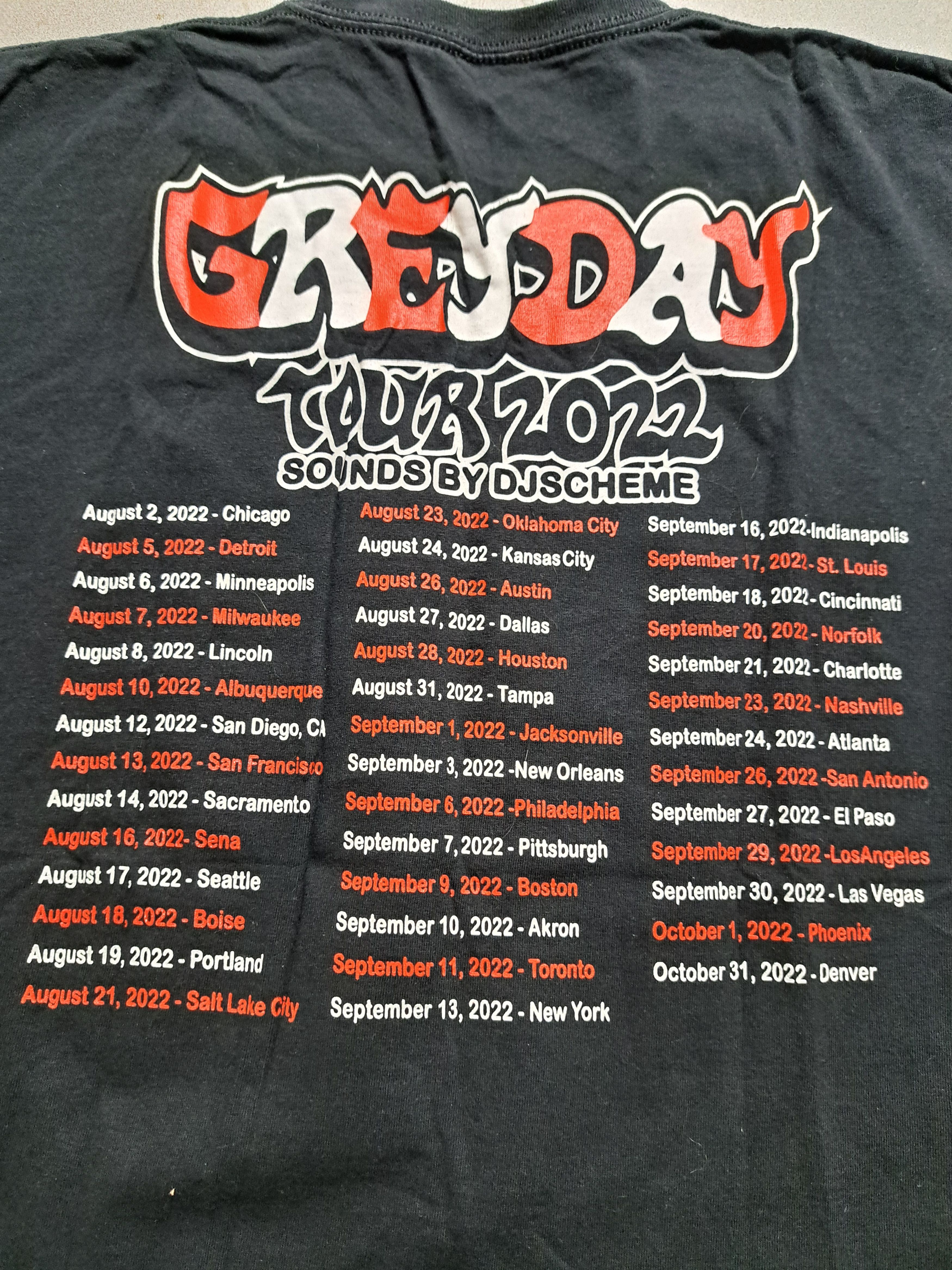 G59 Records '22 G59 tour tee Size US L / EU 52-54 / 3 - 5 Thumbnail